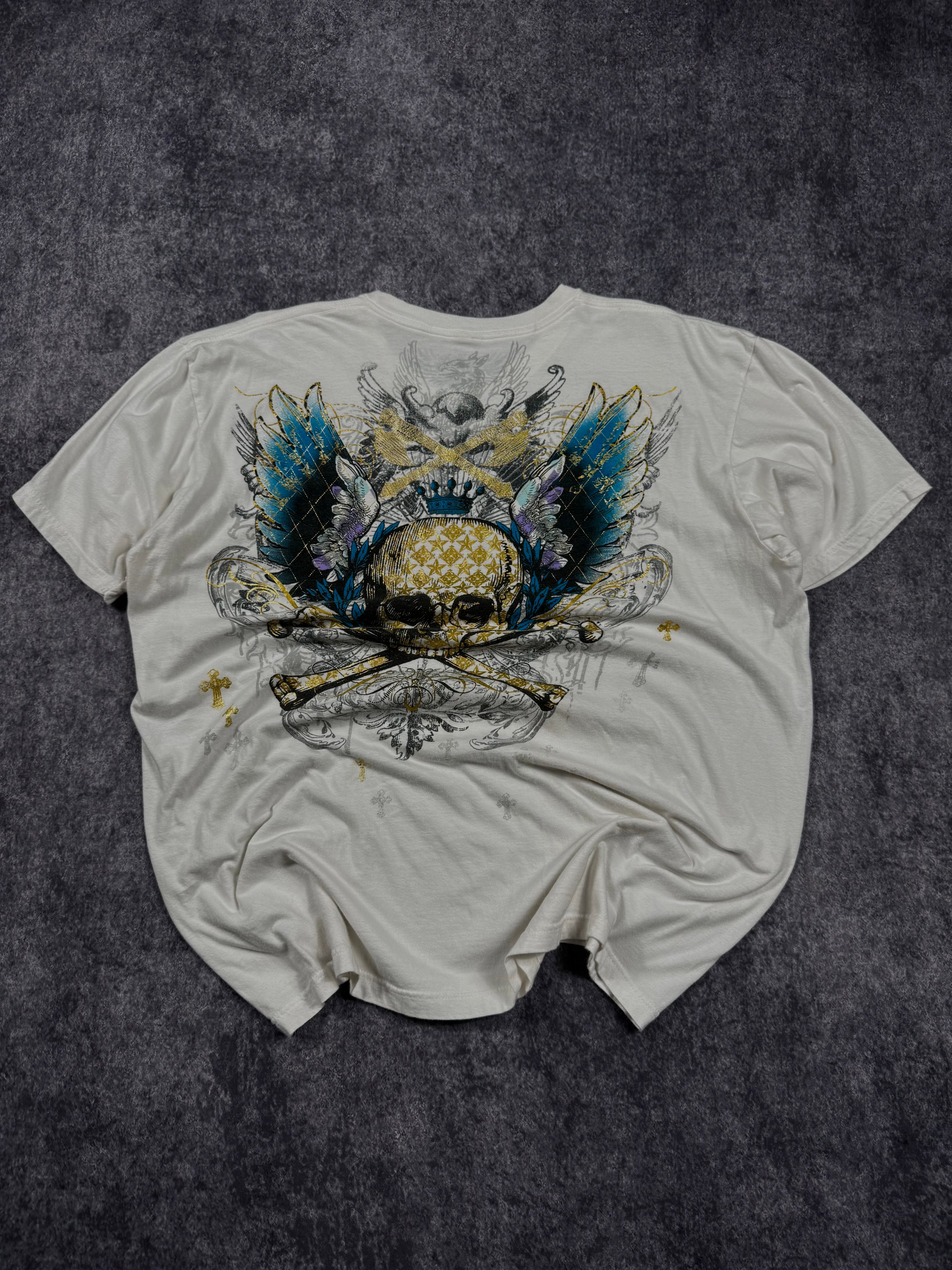 2000s hybrid chrome shirt (L)