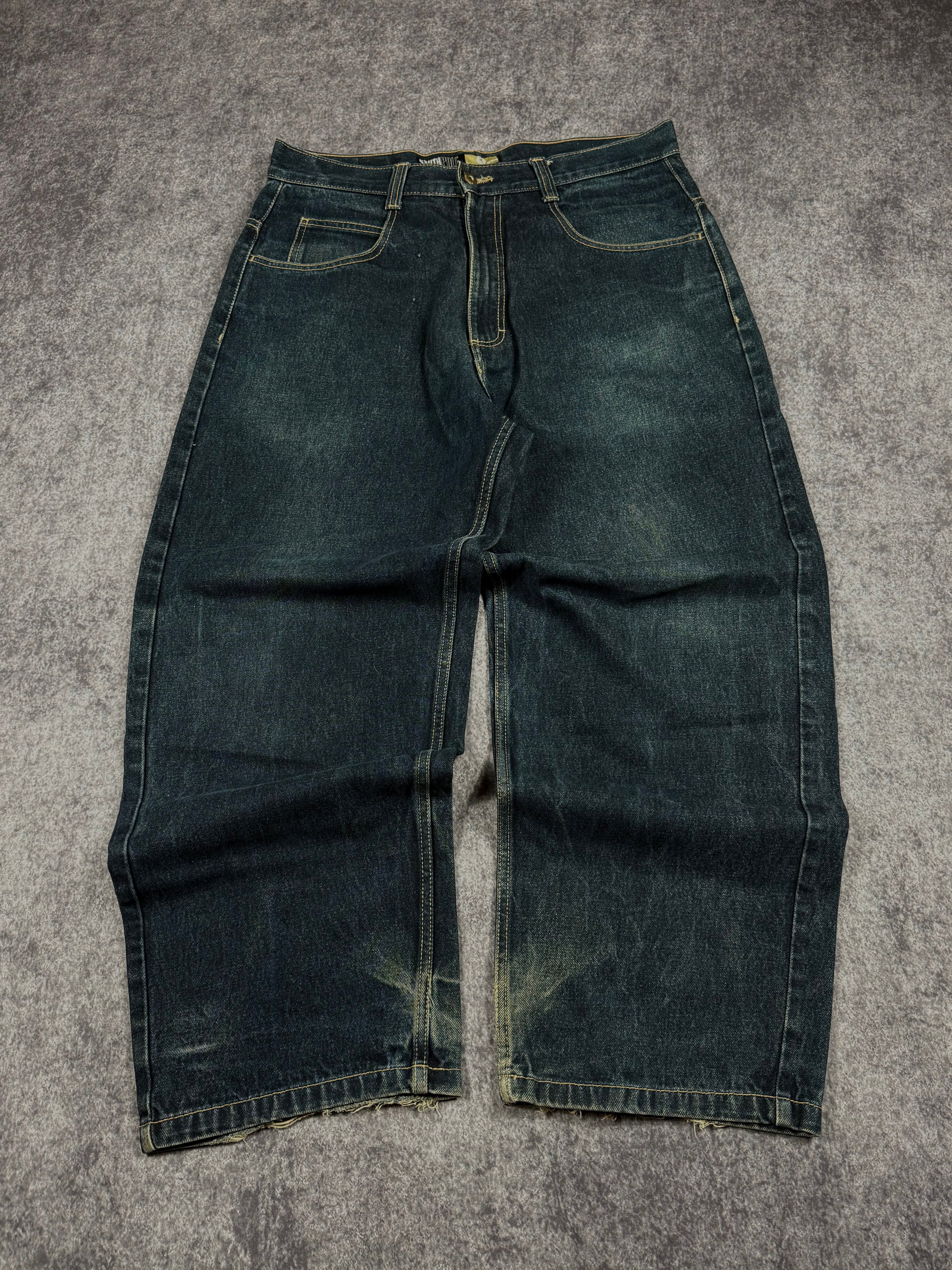 (rare) 2000s southpole gold tab jeans (36x28)