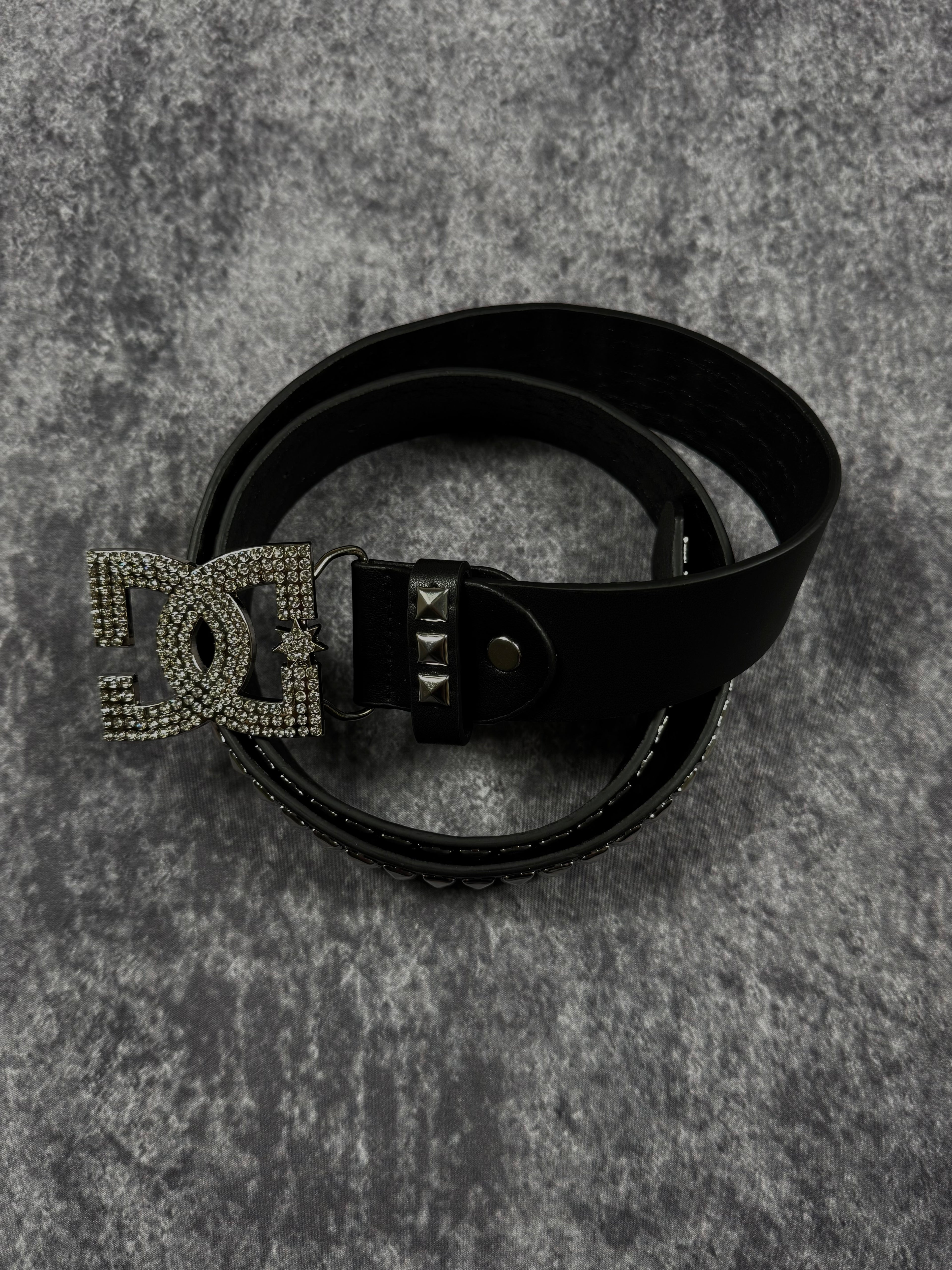 Rhinestone DC Studded Belt (belt included)