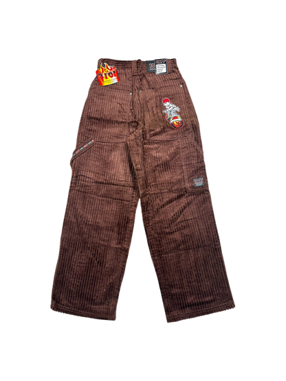 101°F Embroidered Baggy Corduroy Pants