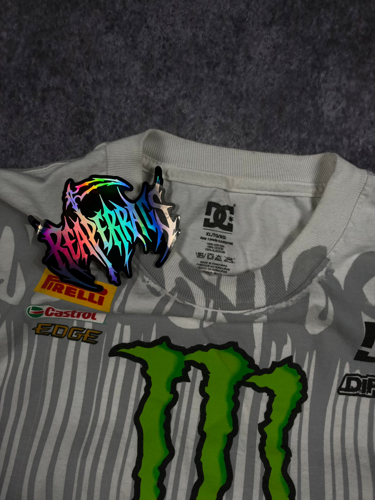 (GRAIL) 2000s DC SHOES x MONSTER ENERGY x KEN BLOCK SHIRT (S)