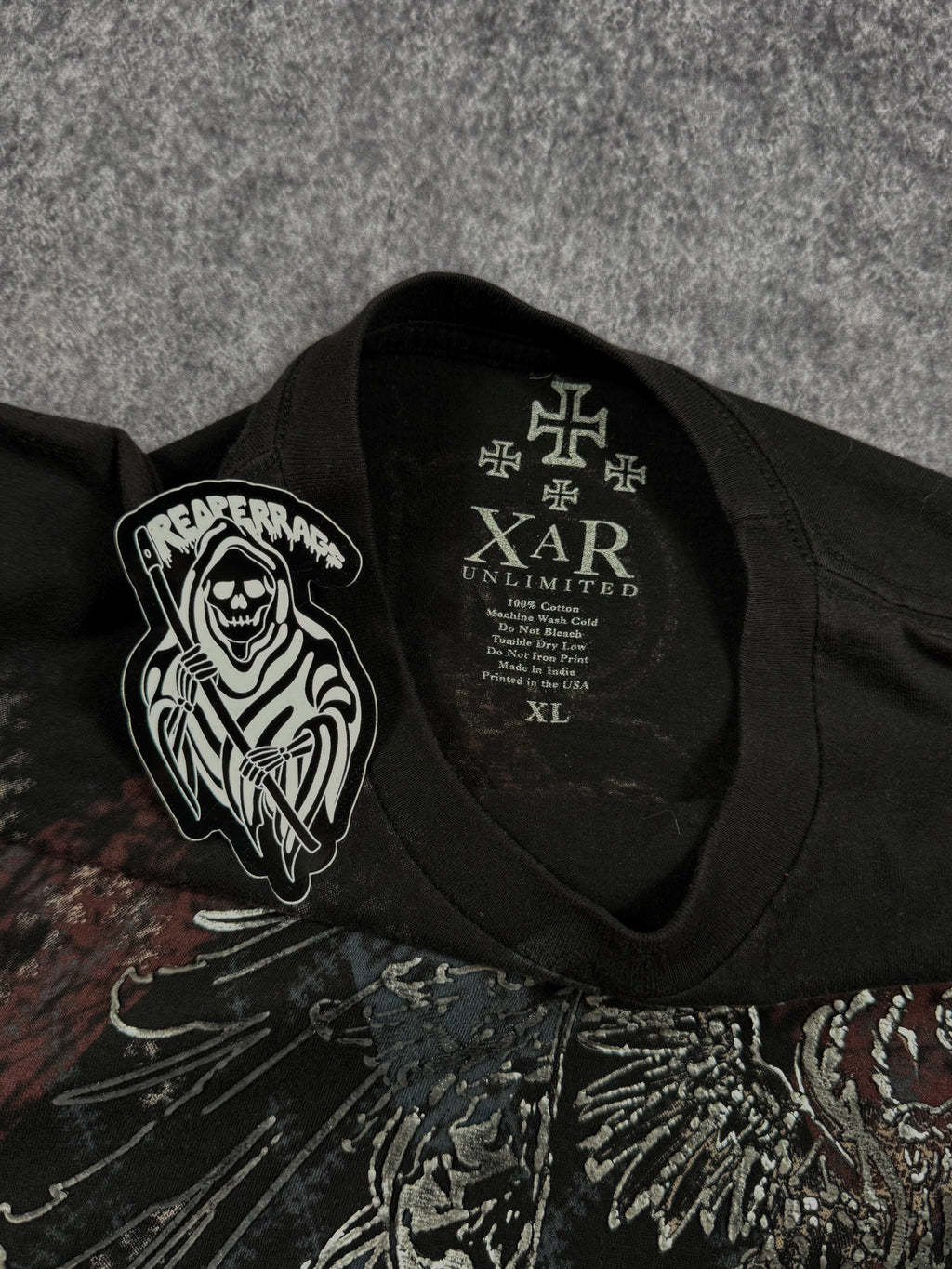 (rare) 2000s xzavier chrome shirt (XL)