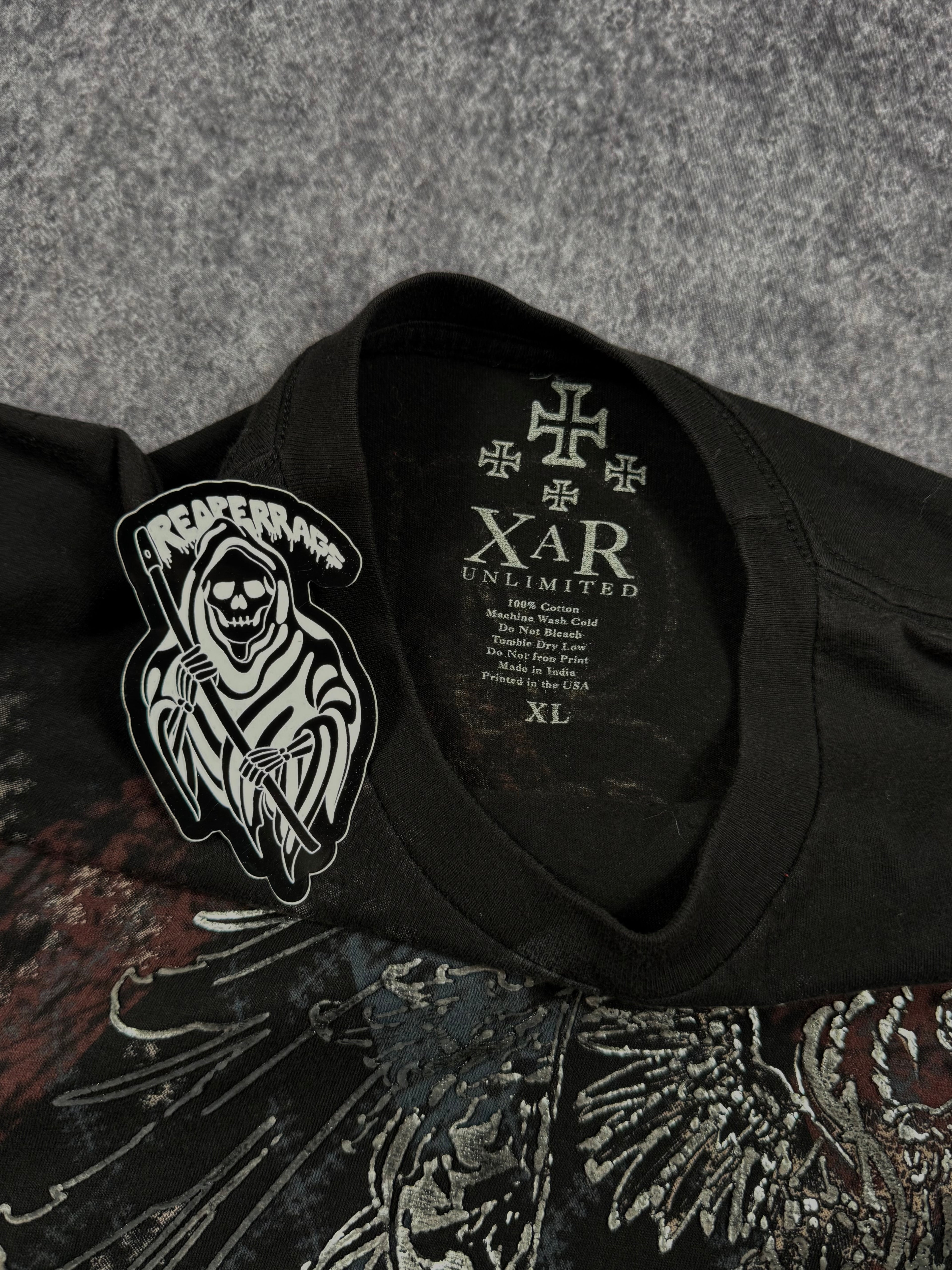 (rare) 2000s xzavier chrome shirt (XL)