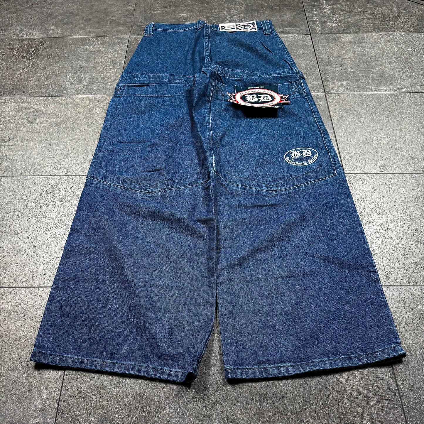 Y2K JNCO Style BD County Baggy Wide Leg Jeans (32x32)