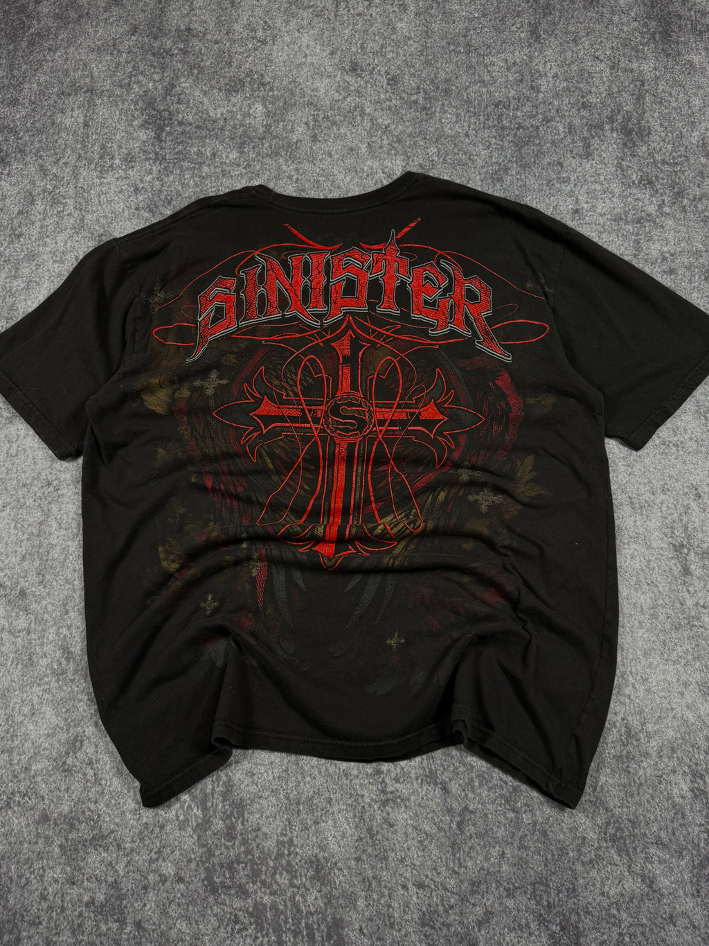 (rare) 2000s sinister chrome shirt (XL)