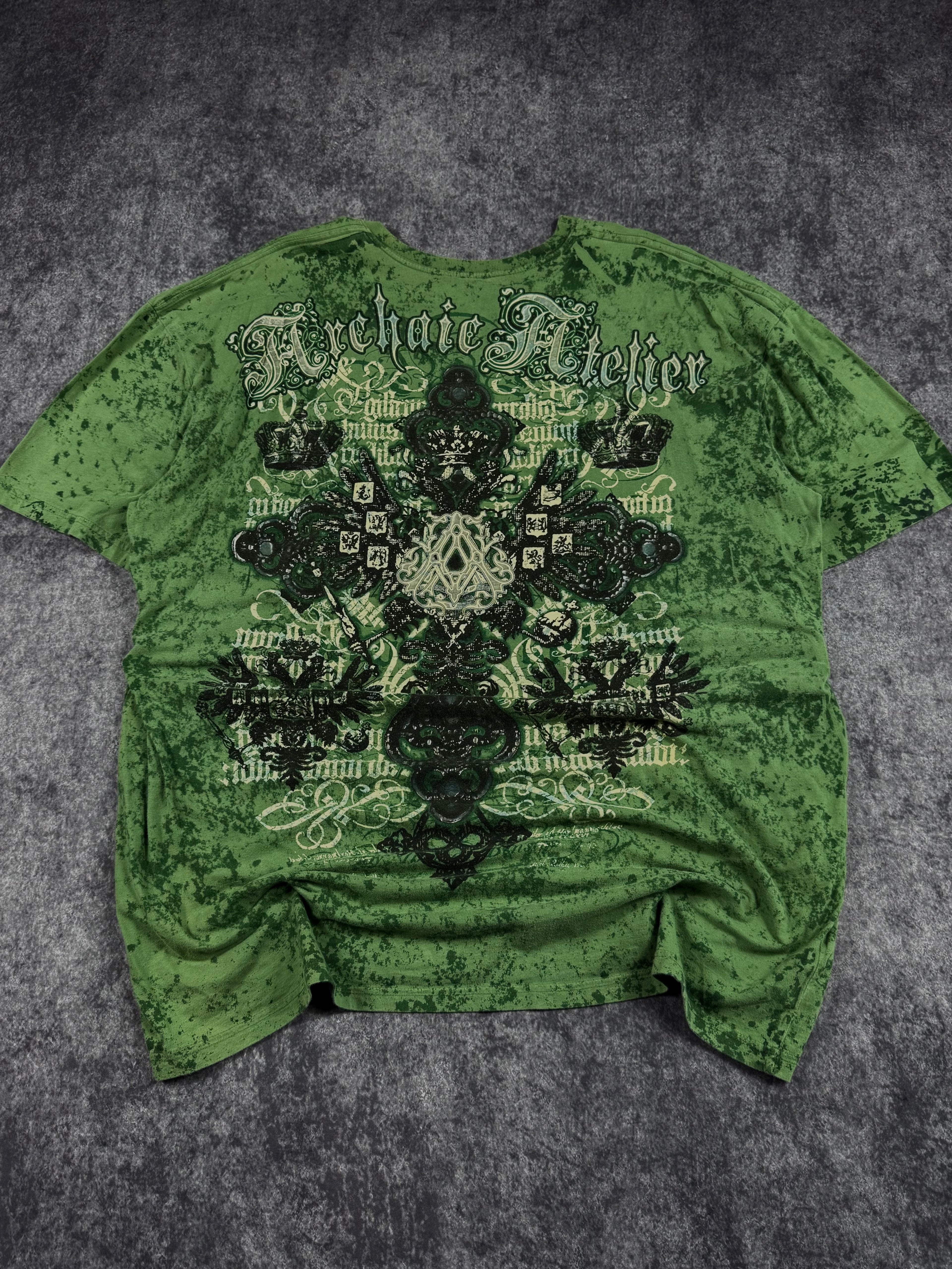 (rare) 2000s archaic x affliction shirt (XXXL)