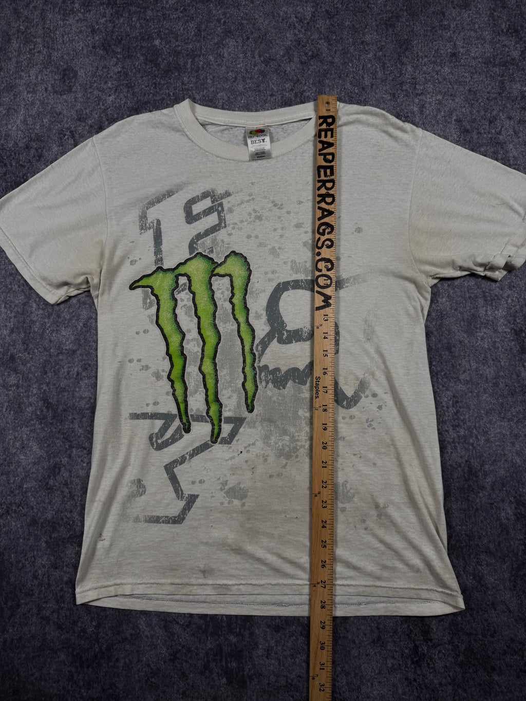 2000s monster energy x fox racing bootleg shirt (S)