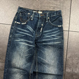 (rare) 2000s Southpole Embroidered Black Tab Jeans (28x26)