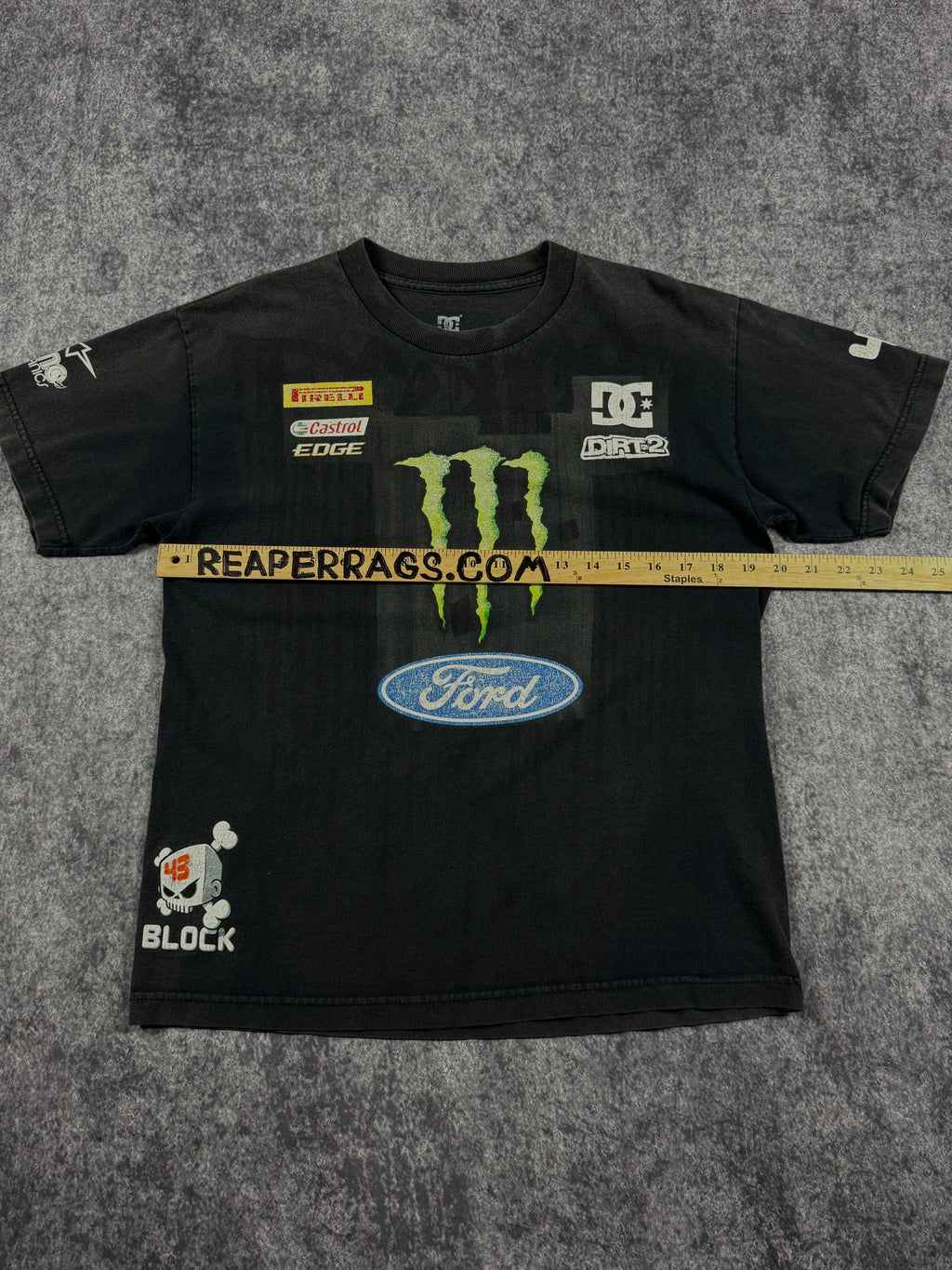 (rare) 2000s monster energy x dc shoes x ken block shirt (M)