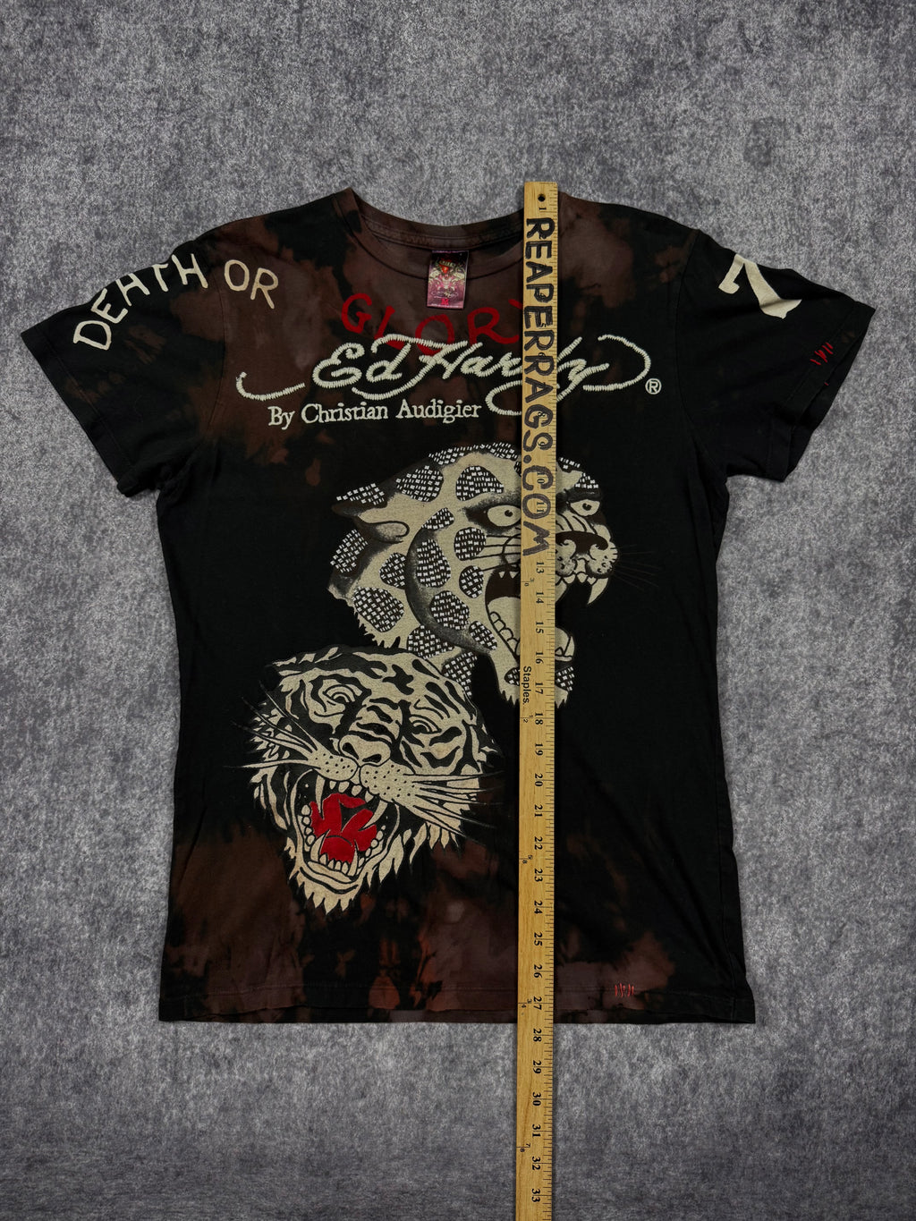 (rare) 2000s ed hardy studded shirt (S)