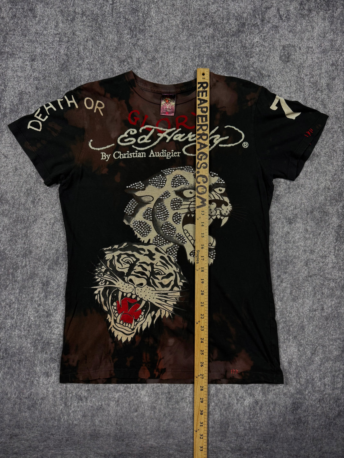 (rare) 2000s ed hardy studded shirt (S)