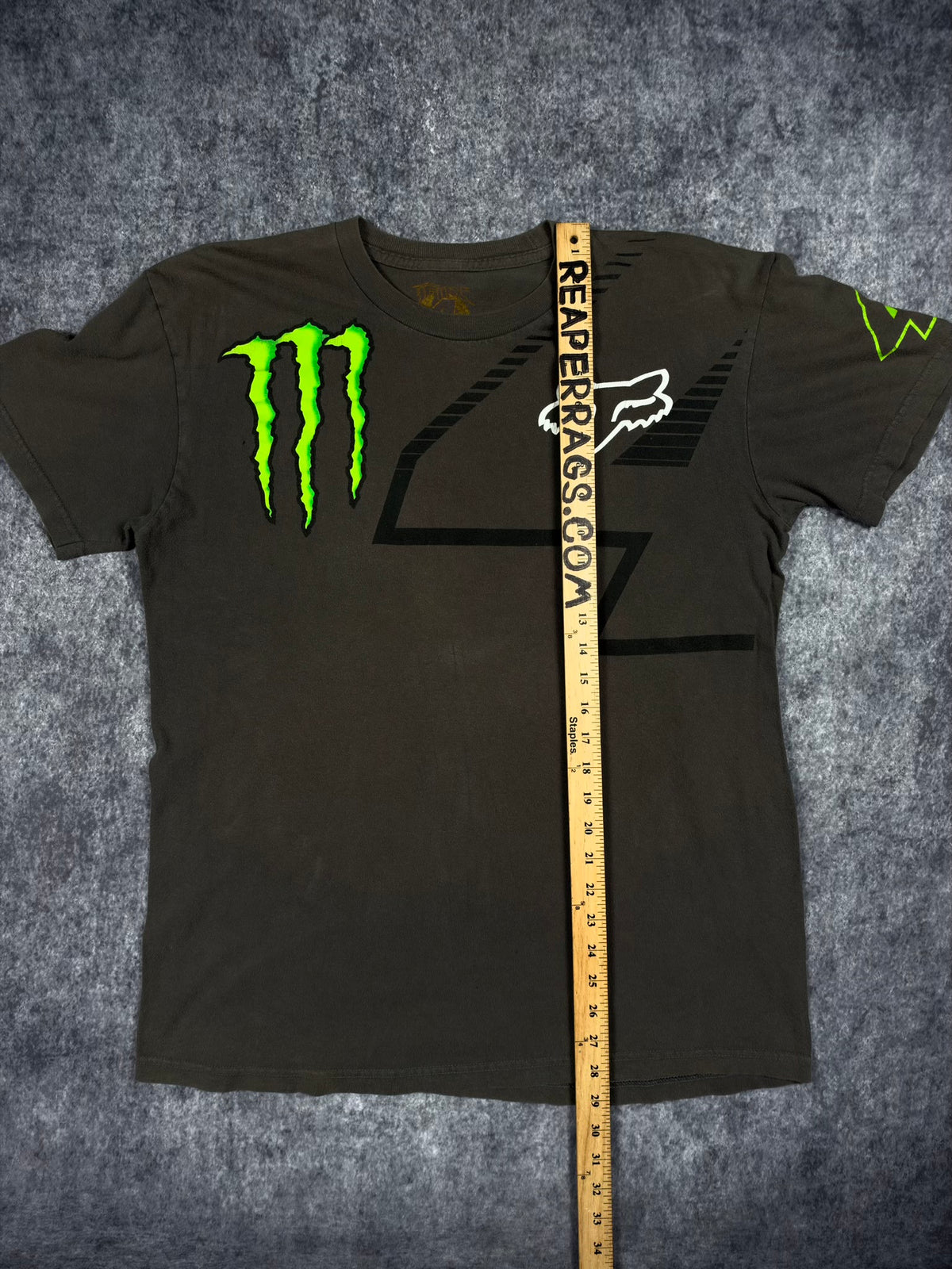 2000s MONSTER ENERGY x FOX RACING SHIRT (L)