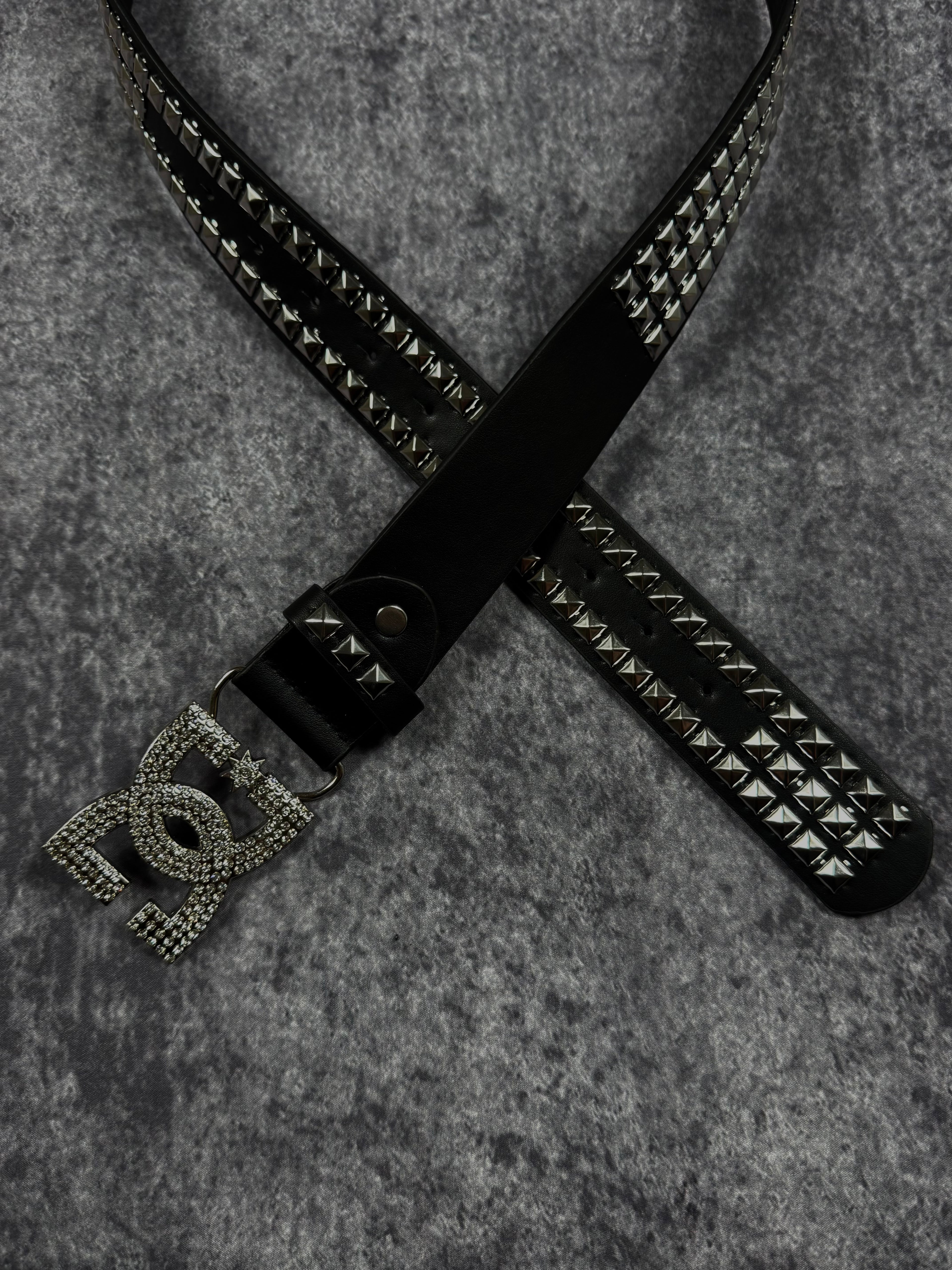 Rhinestone DC Studded Belt (belt included)