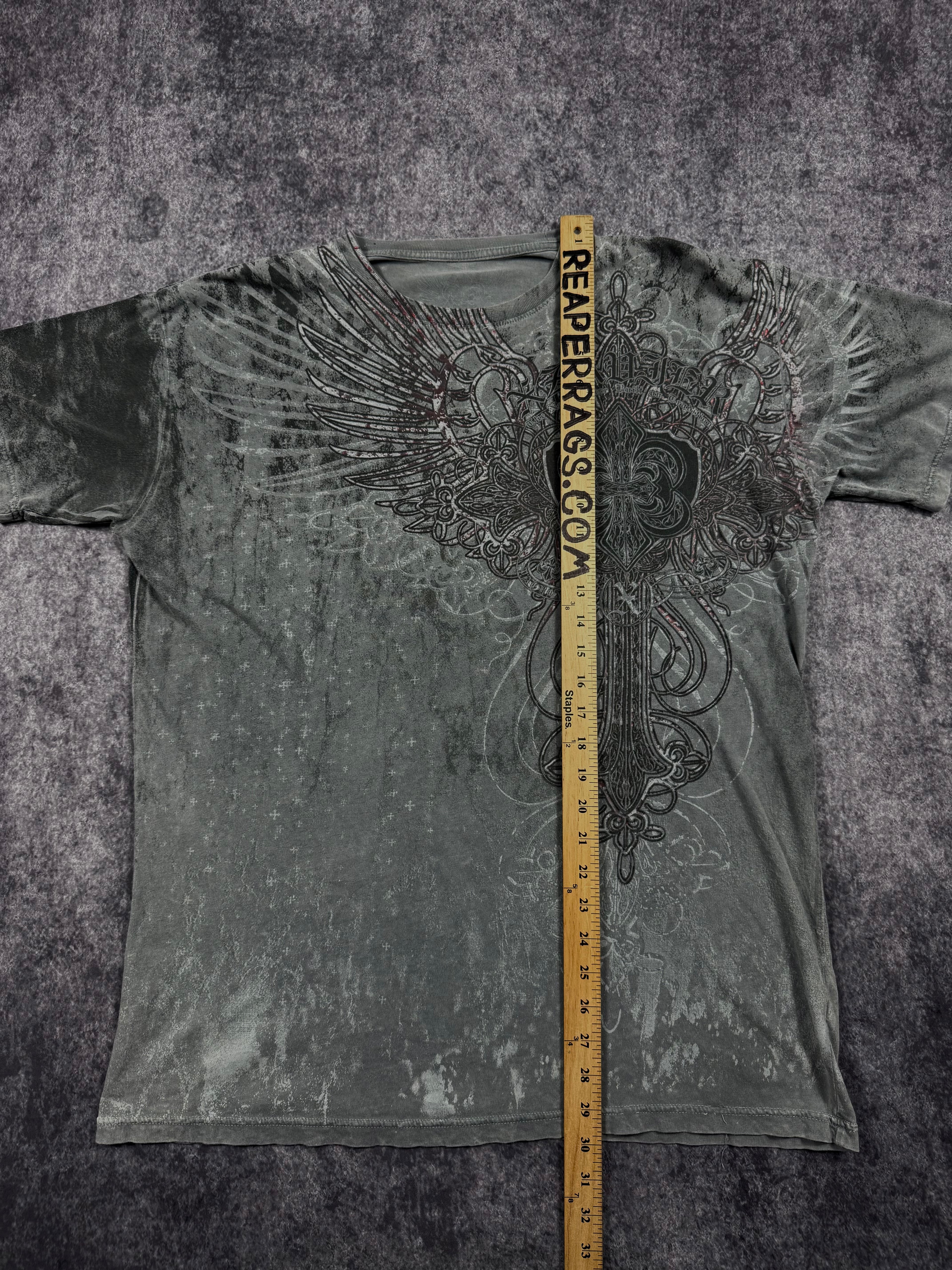 (rare) 2000s xzavier chrome shirt (XL)