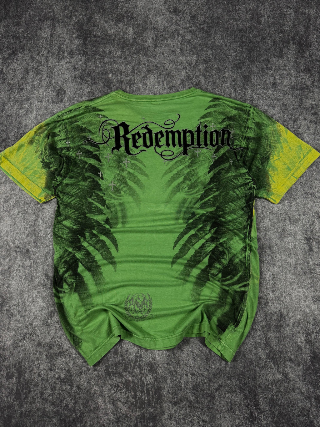 (rare) 2000s raw state chrome shirt (M)