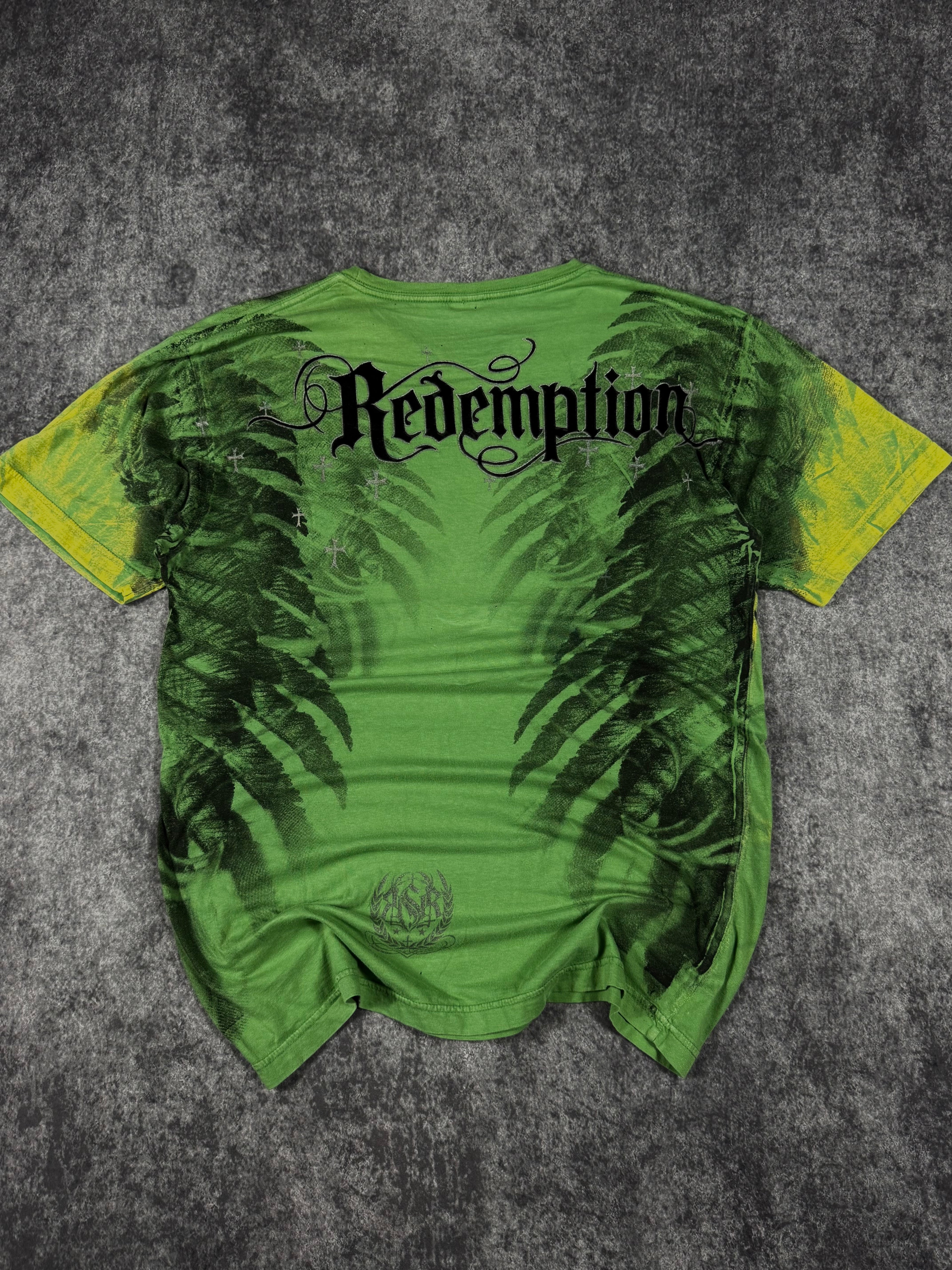 (rare) 2000s raw state chrome shirt (M)
