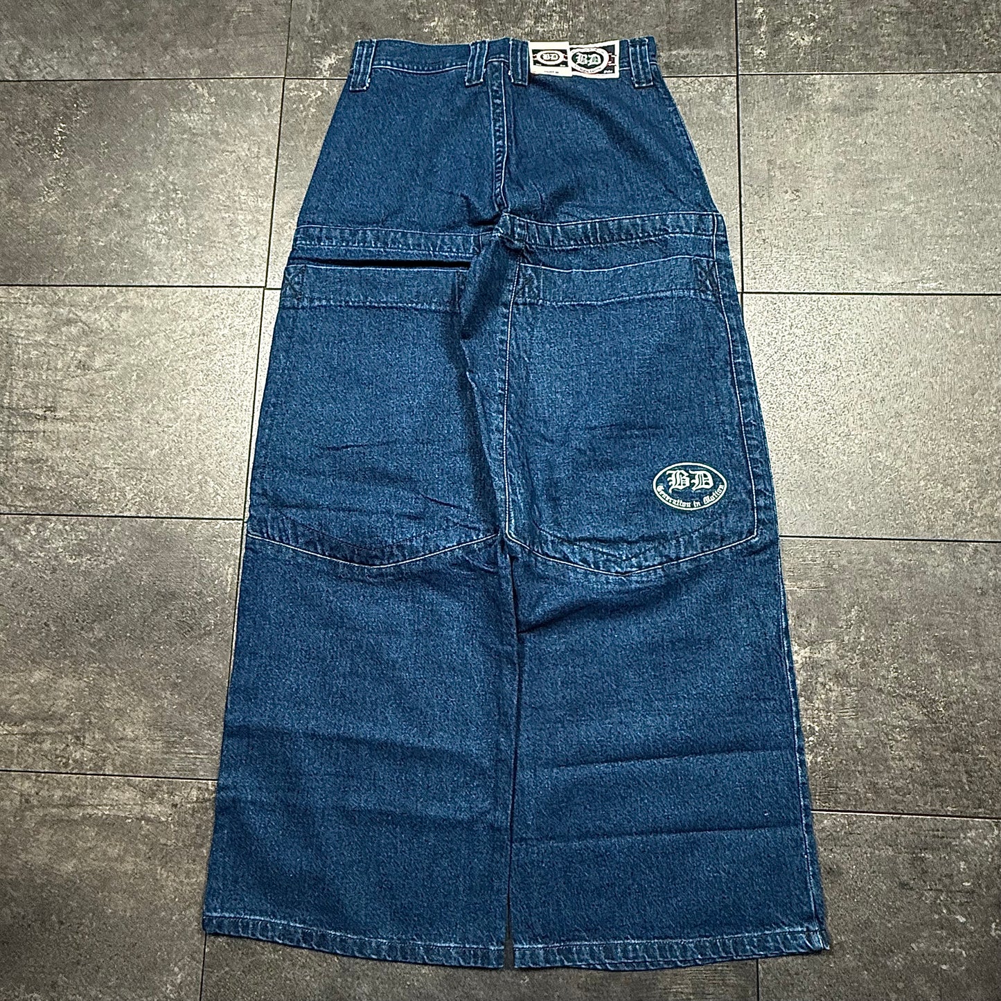 Y2K JNCO Style BD County Baggy Wide Leg Jeans (30x32)