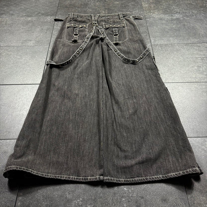 Deadstock Y2K Grunge Tripp NYC Strap Jeans (34x32)