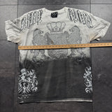 2000s Couture Rhinestone Shirt (L)