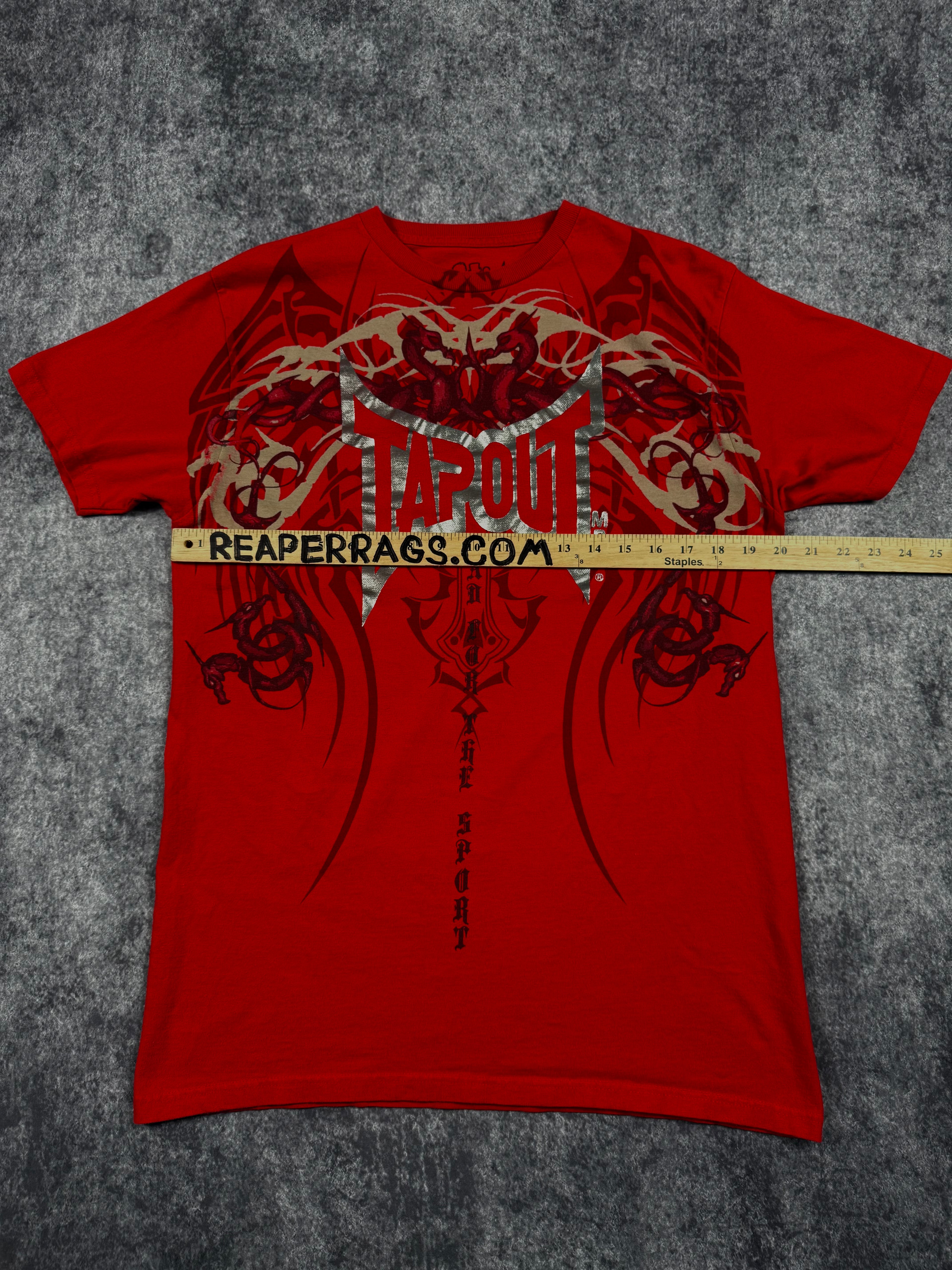 (rare) 2000s tapout chrome shirt (M)
