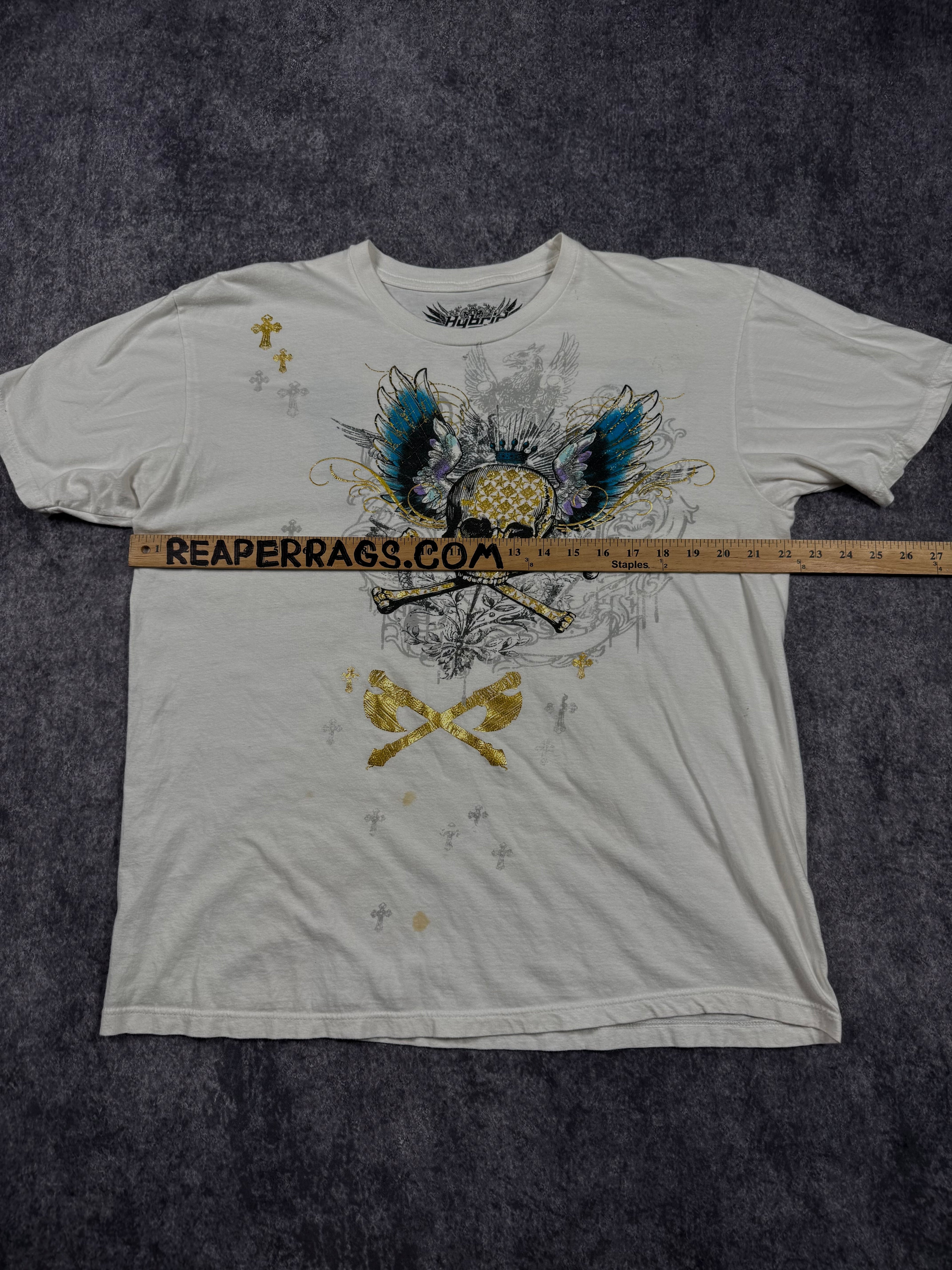 2000s hybrid chrome shirt (L)