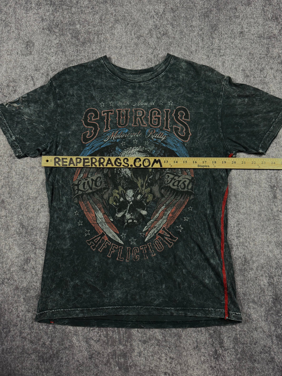 2000s affliction x sturgis shirt (M)