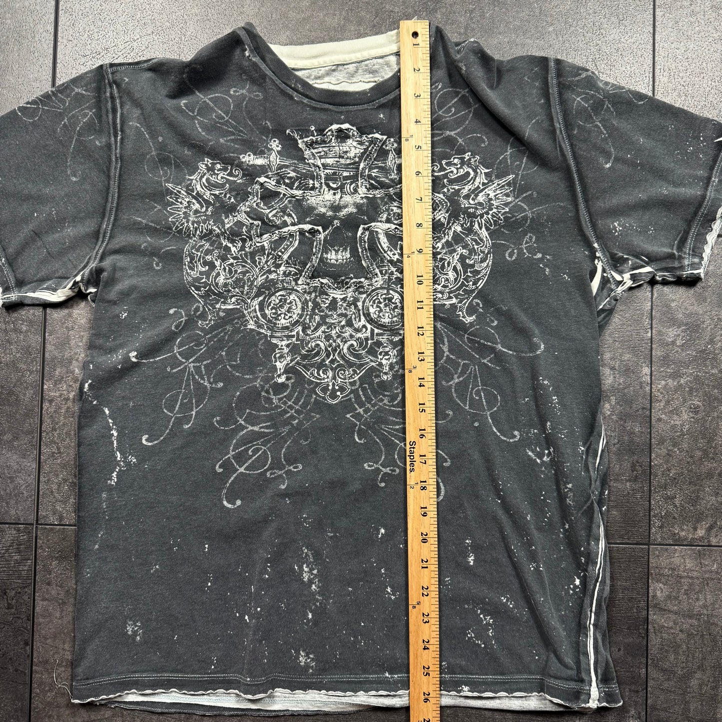 Y2K Grunge Cross Tshirt (M)