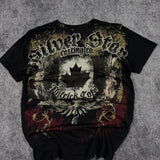 (rare) 2000s silver star shirt (S)