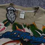 (rare) 2000s distressed ed hardy shirt (M)