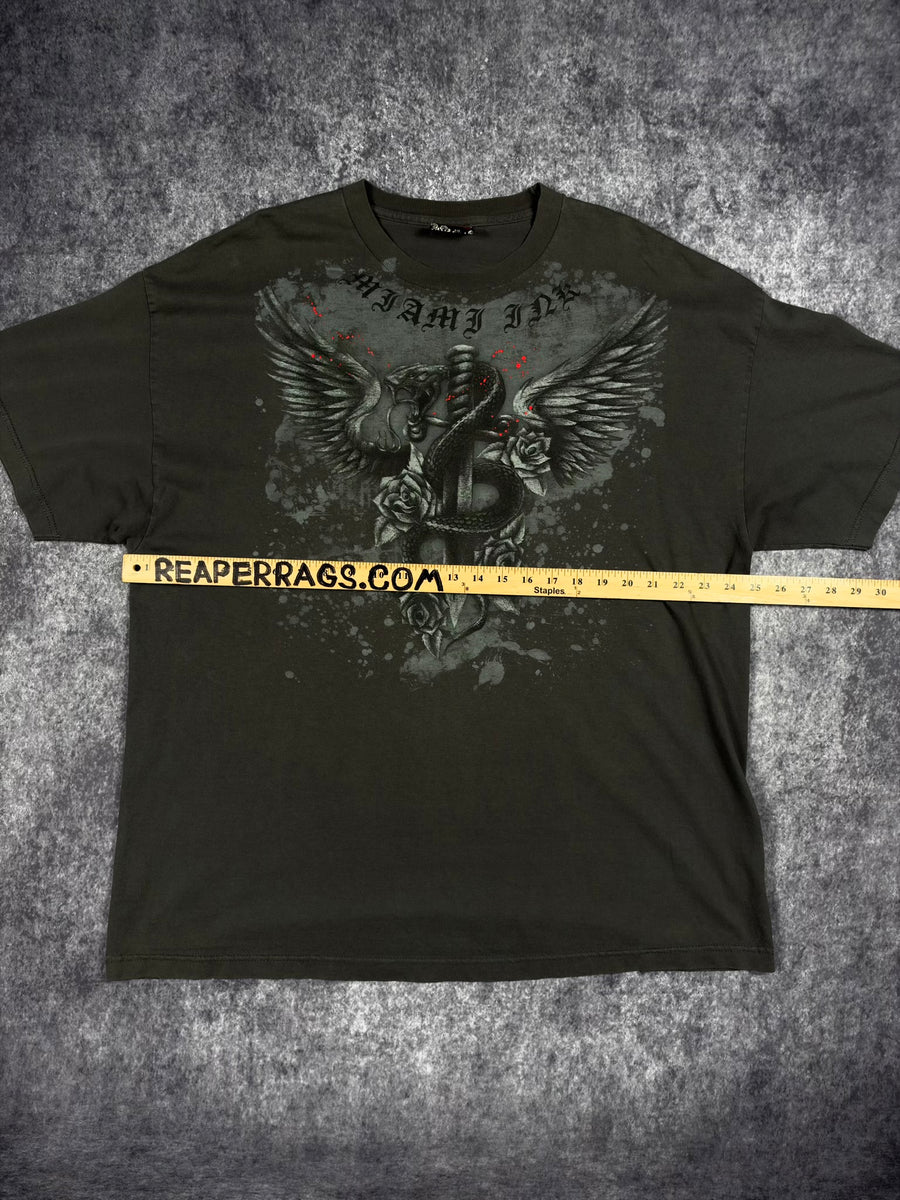 (RARE) 2000s MIAMI INK SHIRT (XXL)
