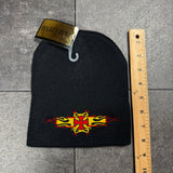 Deadstock 2000s Flaming Cross Beanie (OS)