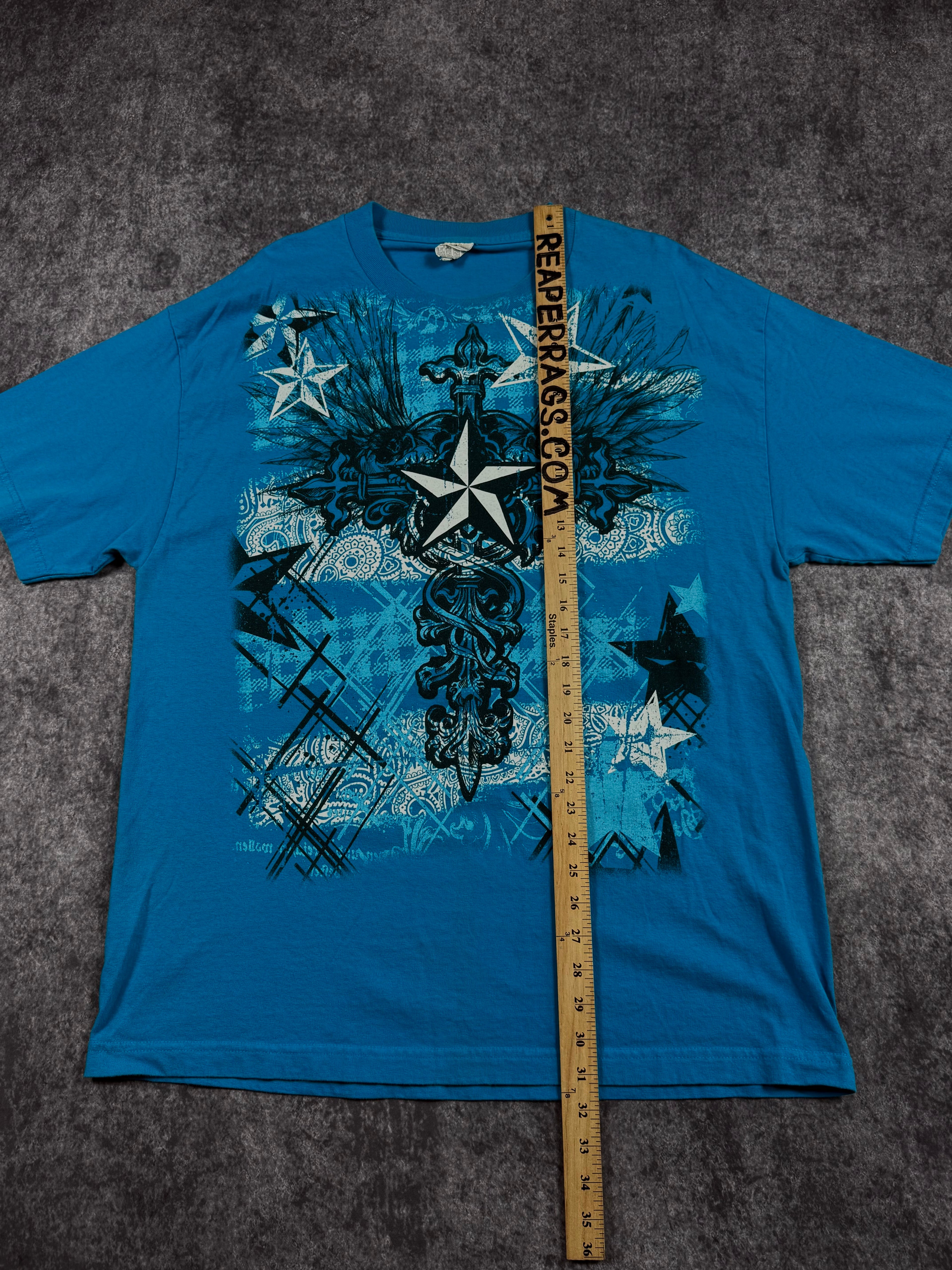 (rare) 2000s stars shirt (XL)
