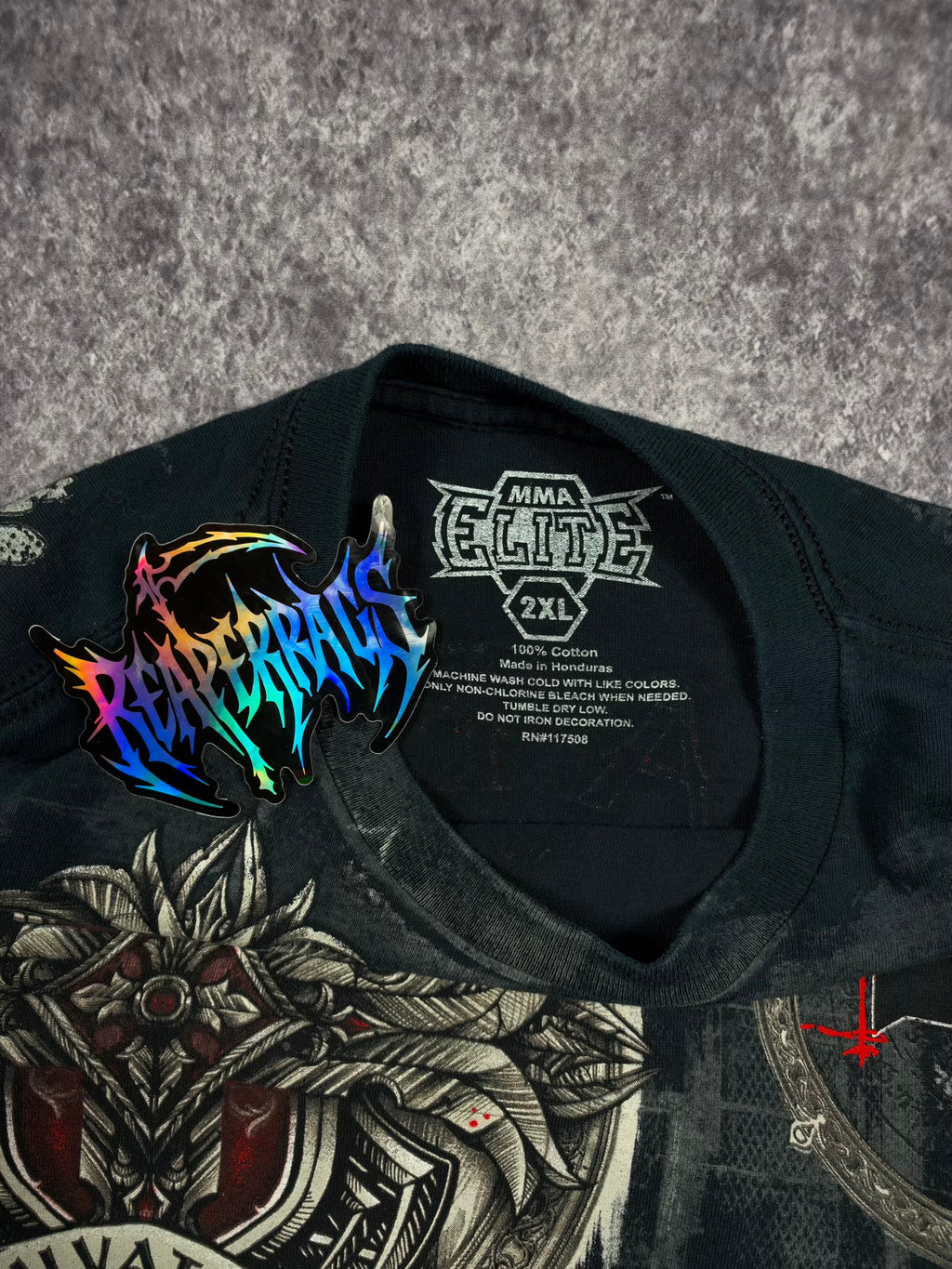 (RARE) 2000S MMA ELITE SHIRT (XL)