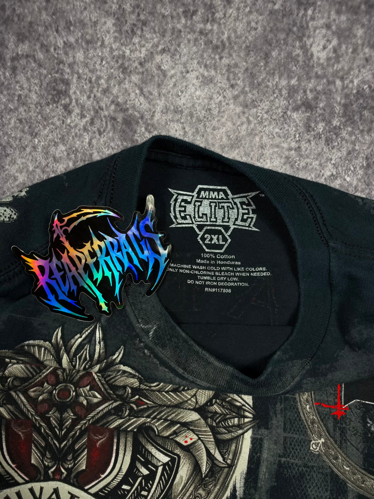 (RARE) 2000S MMA ELITE SHIRT (XL)