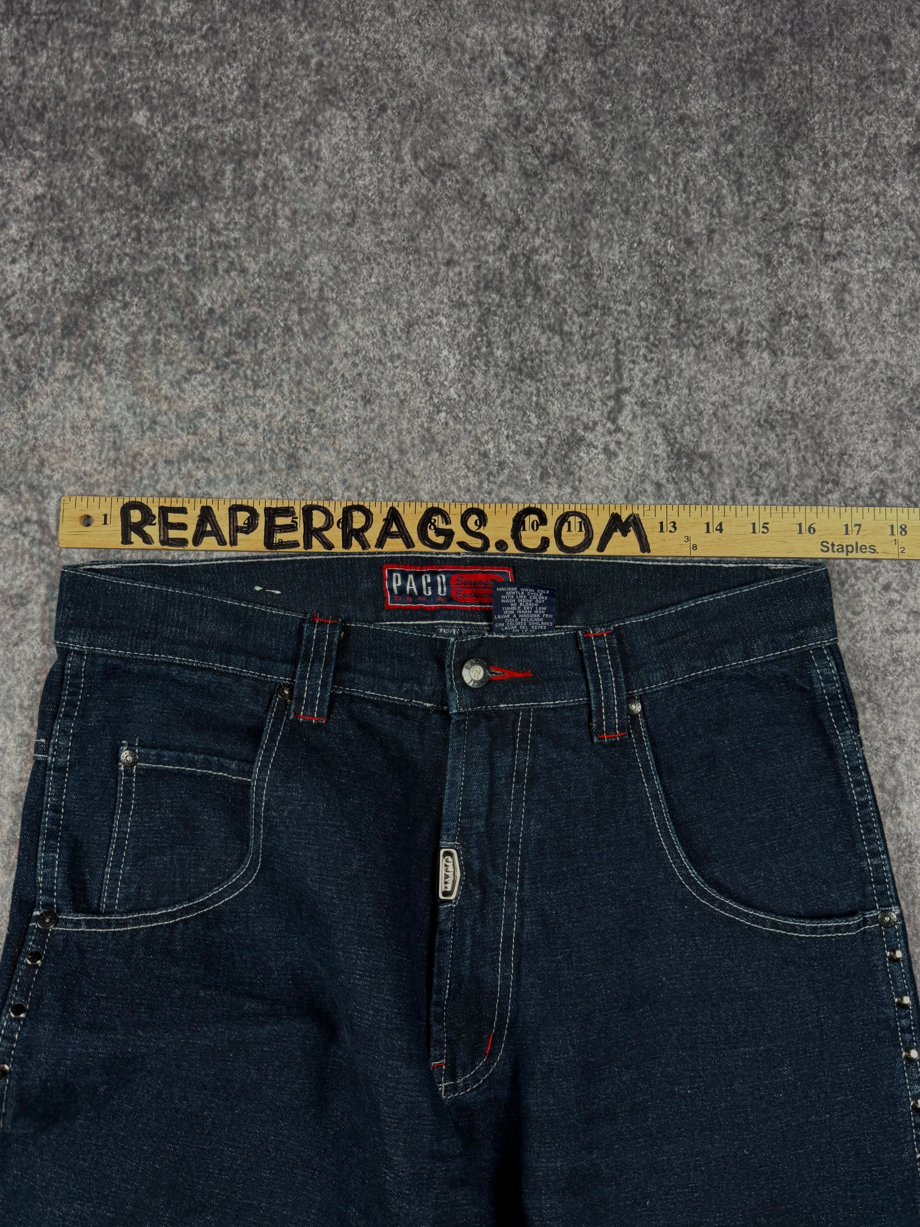 (rare) 2000s paco studded jeans (32x30)