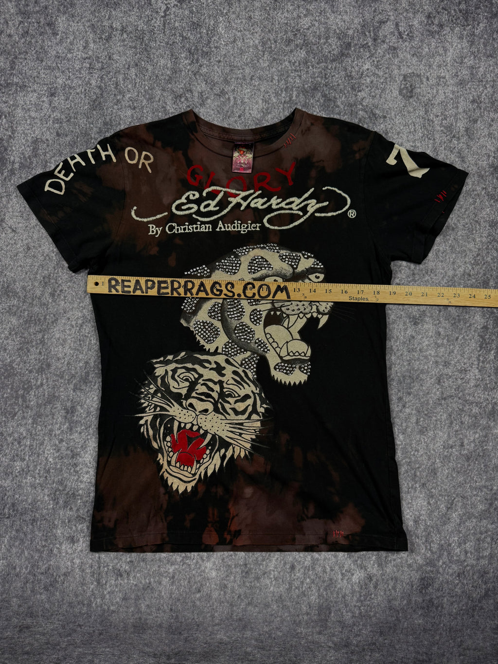 (rare) 2000s ed hardy studded shirt (S)