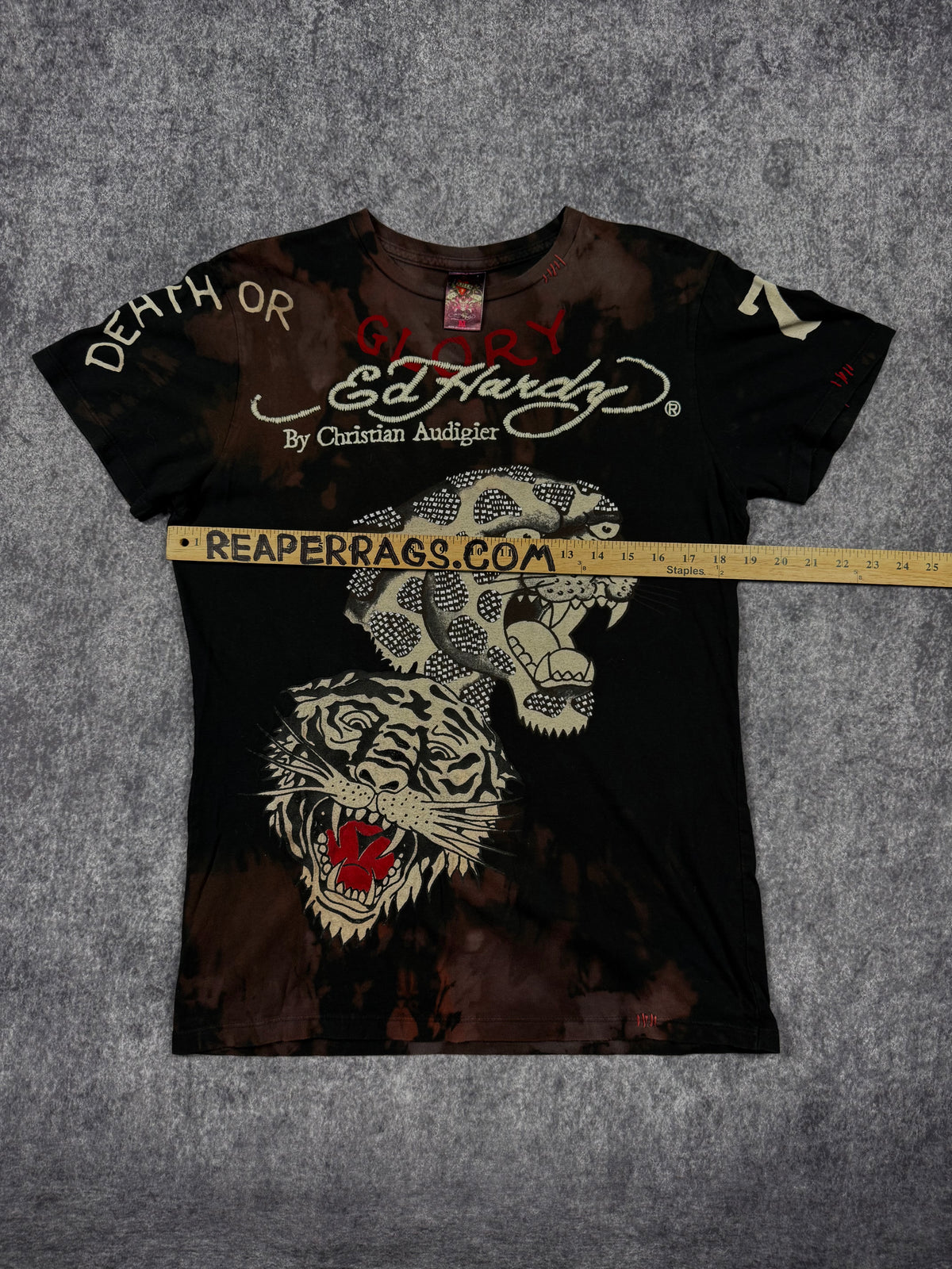 (rare) 2000s ed hardy studded shirt (S)