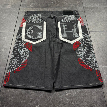 Y2K Deadstock Cobra Embroidered Jorts (38)