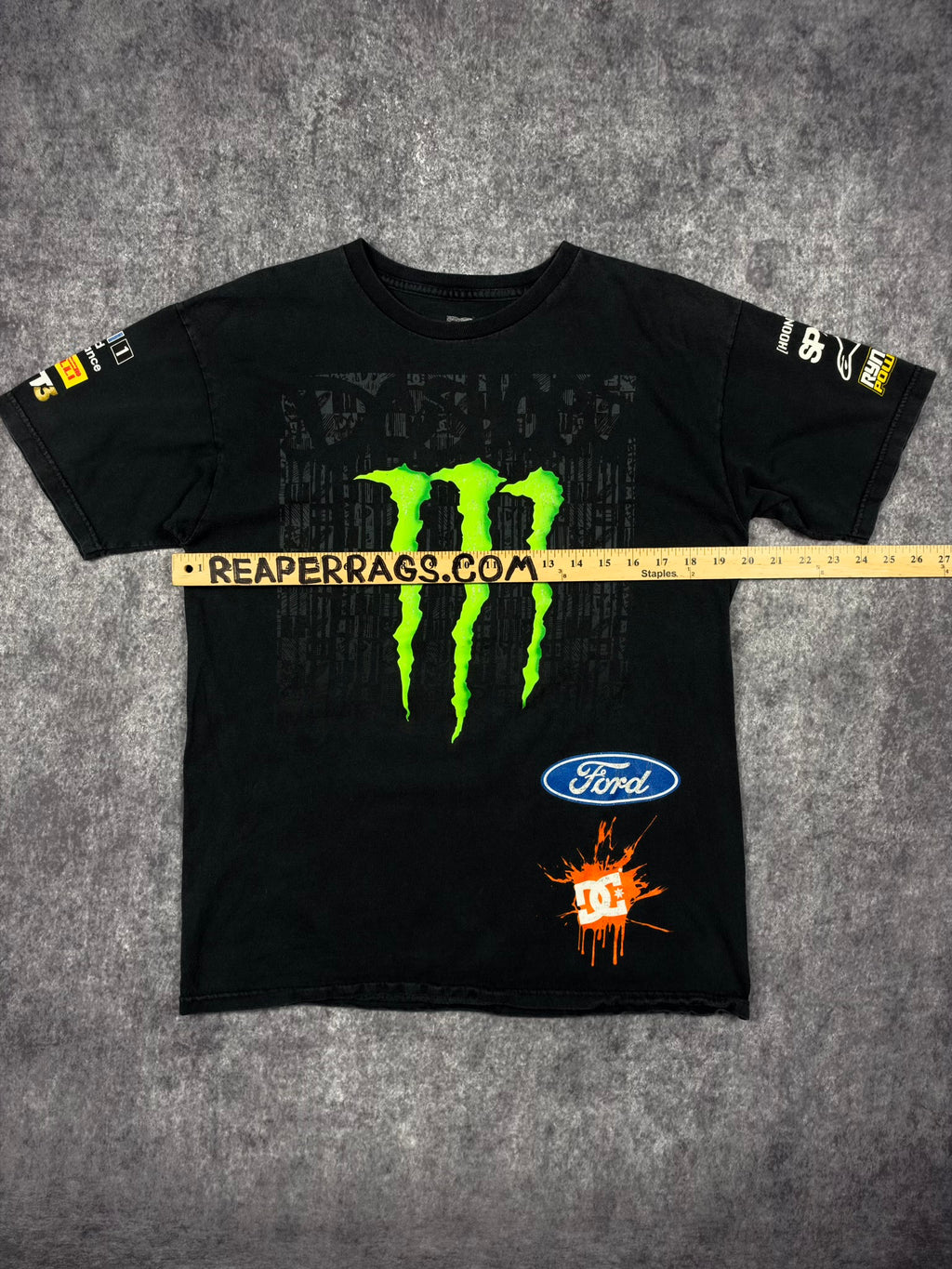 (GRAIL) 2000s DC SHOES X MONSTER ENERGY X KEN BLOCK SHIRT (M)