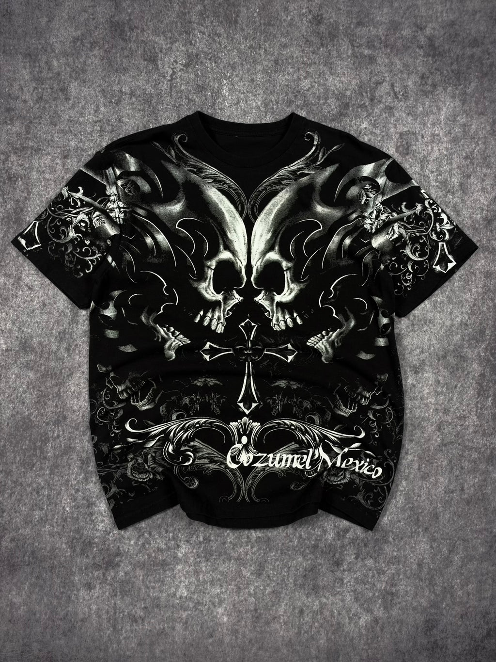 (GRAIL) 2000s SKULL SHIRT (M)