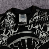 (rare) 2000s grunge chrome shirt (M)