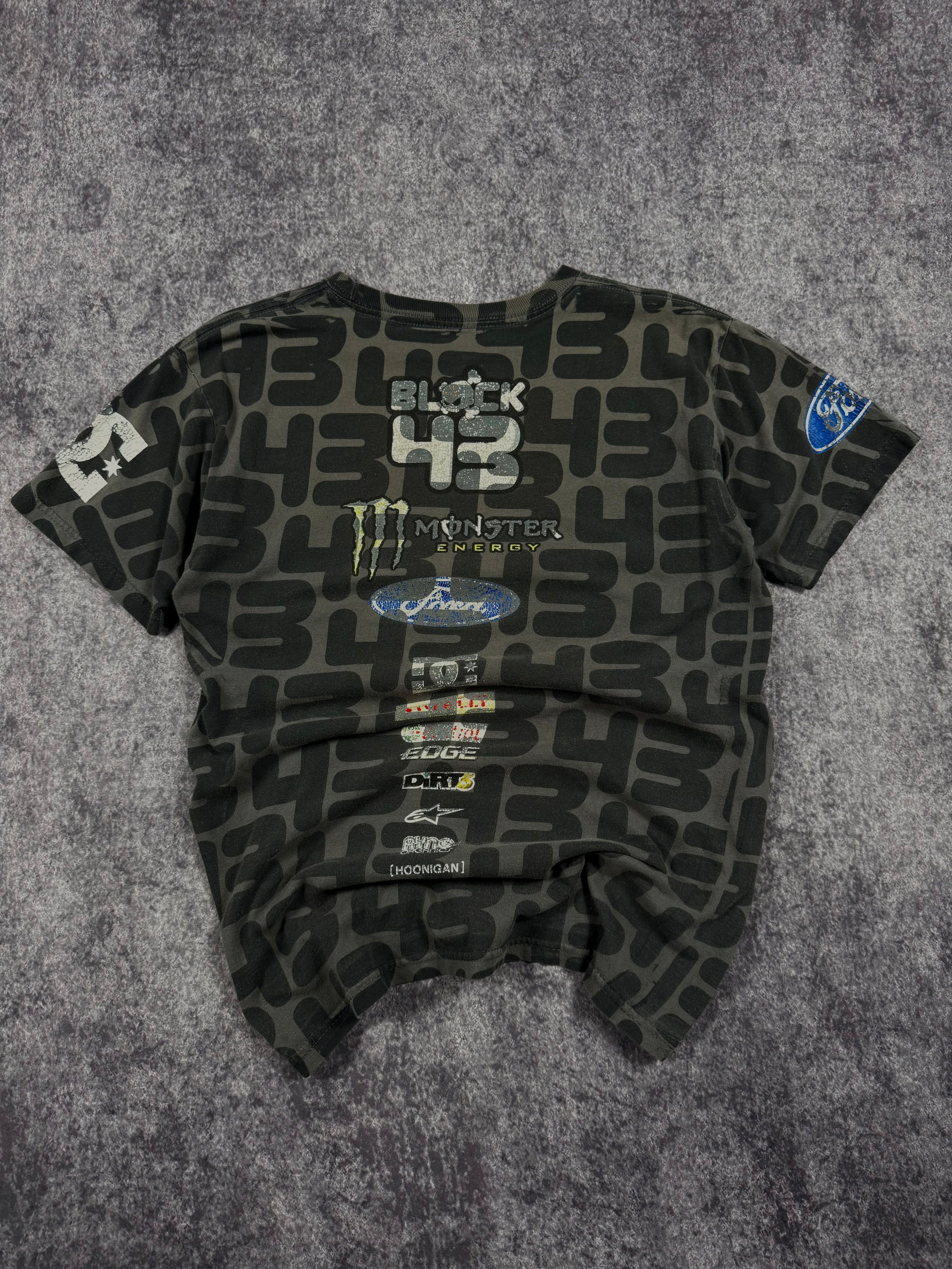 (rare) 2000s monster energy x ken block shirt (S)