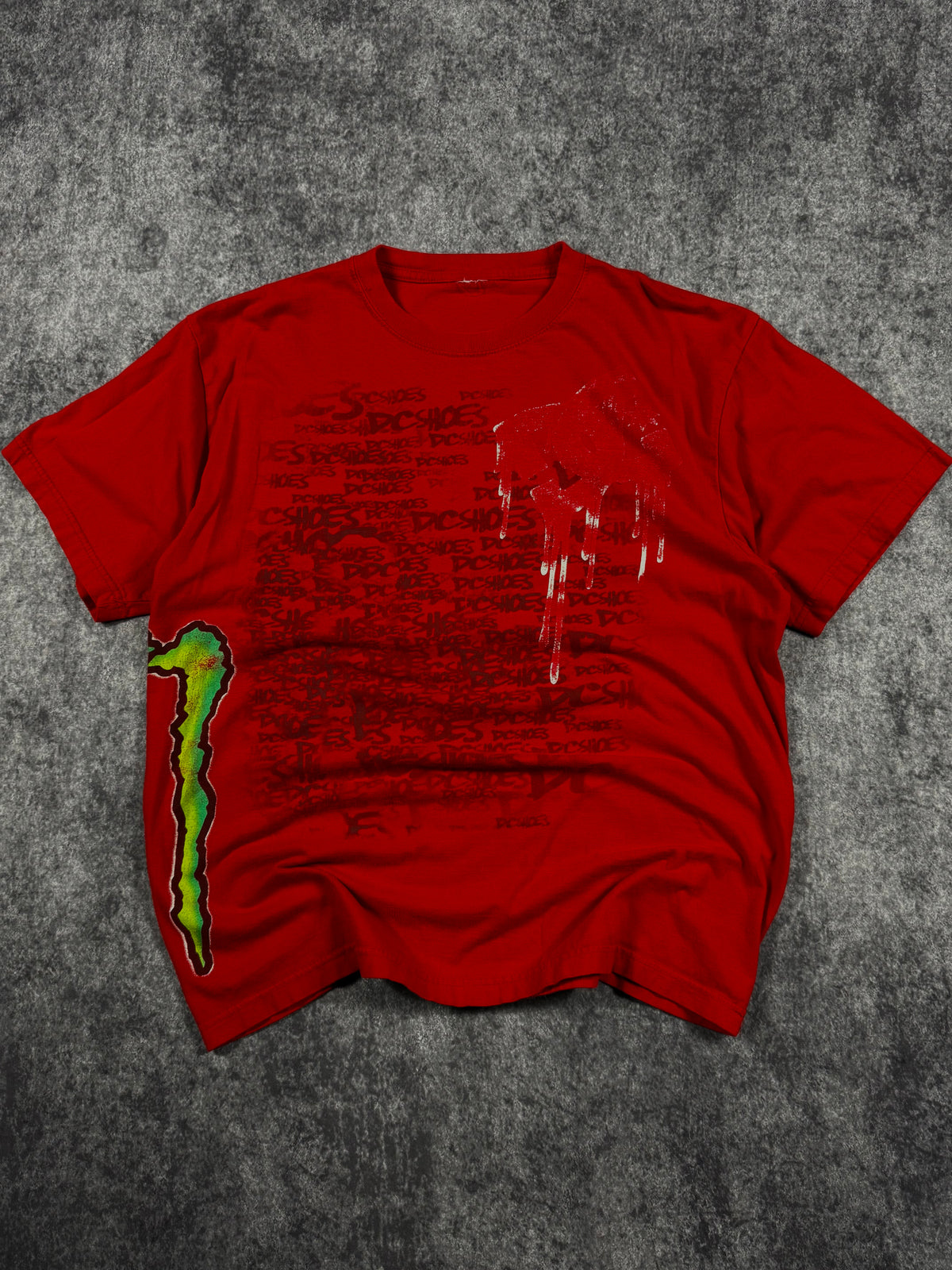 (rare) 2000s monster energy x dc shoes shirt (L)