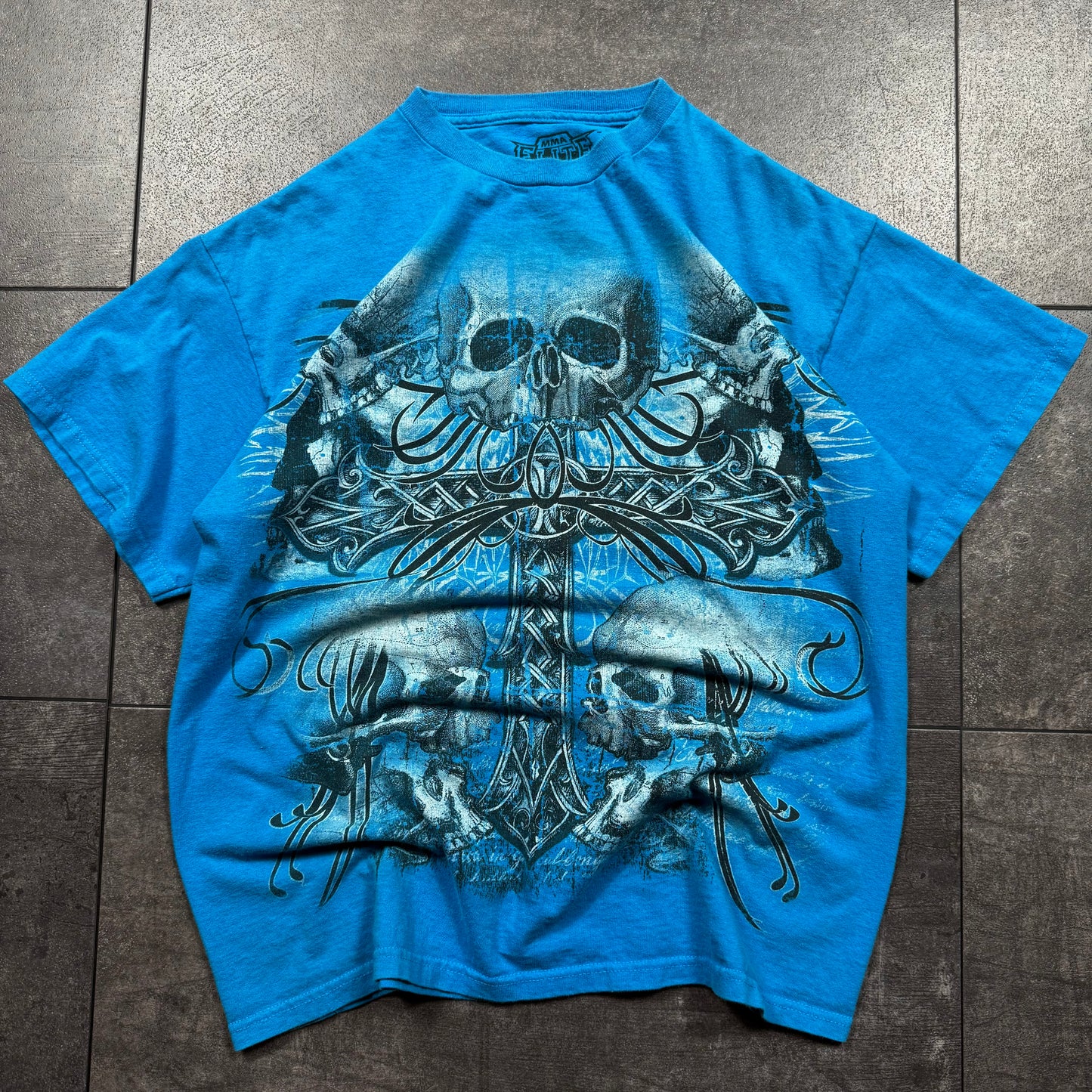 Y2K Jesse Pinkman Style MMA ELITE Skull Tshirt (M)