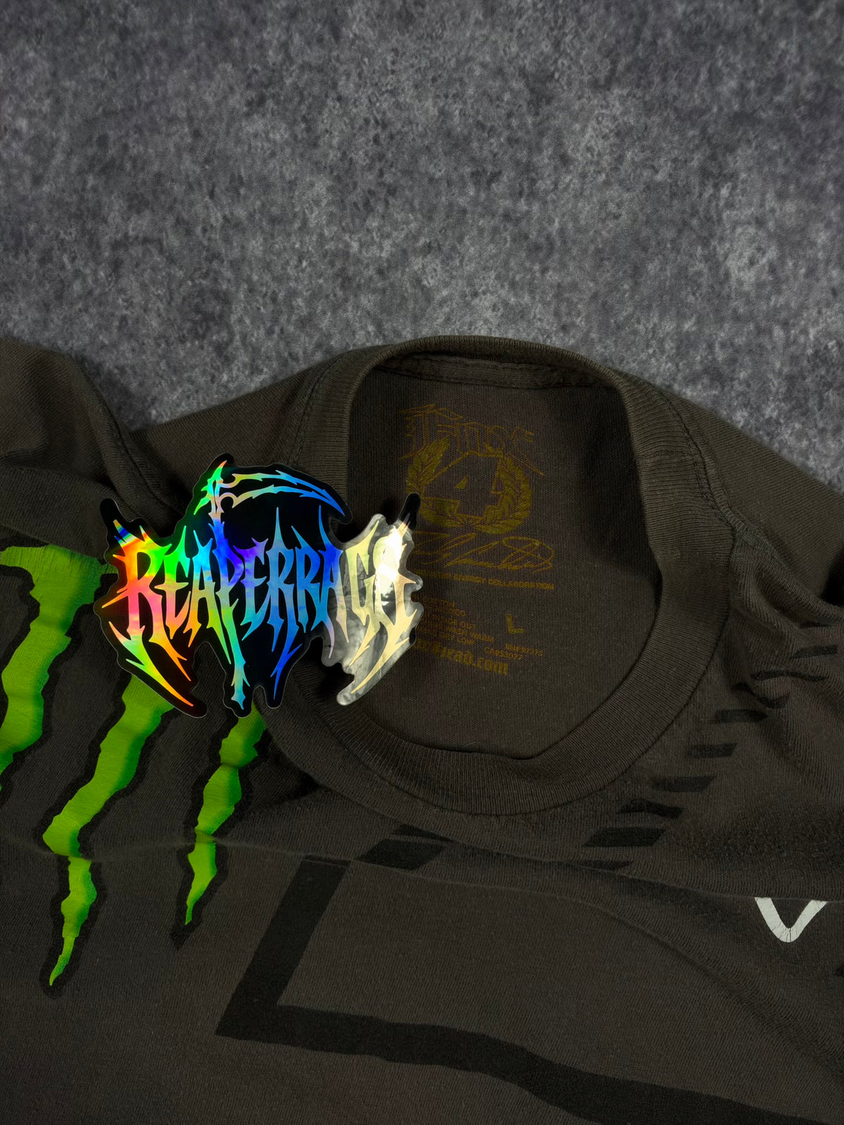 2000s MONSTER ENERGY x FOX RACING SHIRT (L)