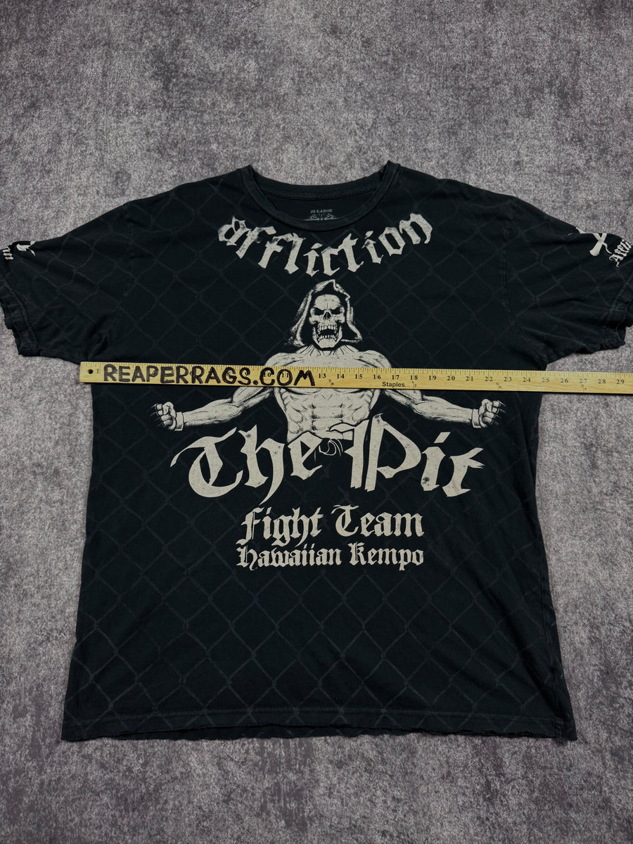 (rare) 2000s affliction x the pit shirt (XXL)