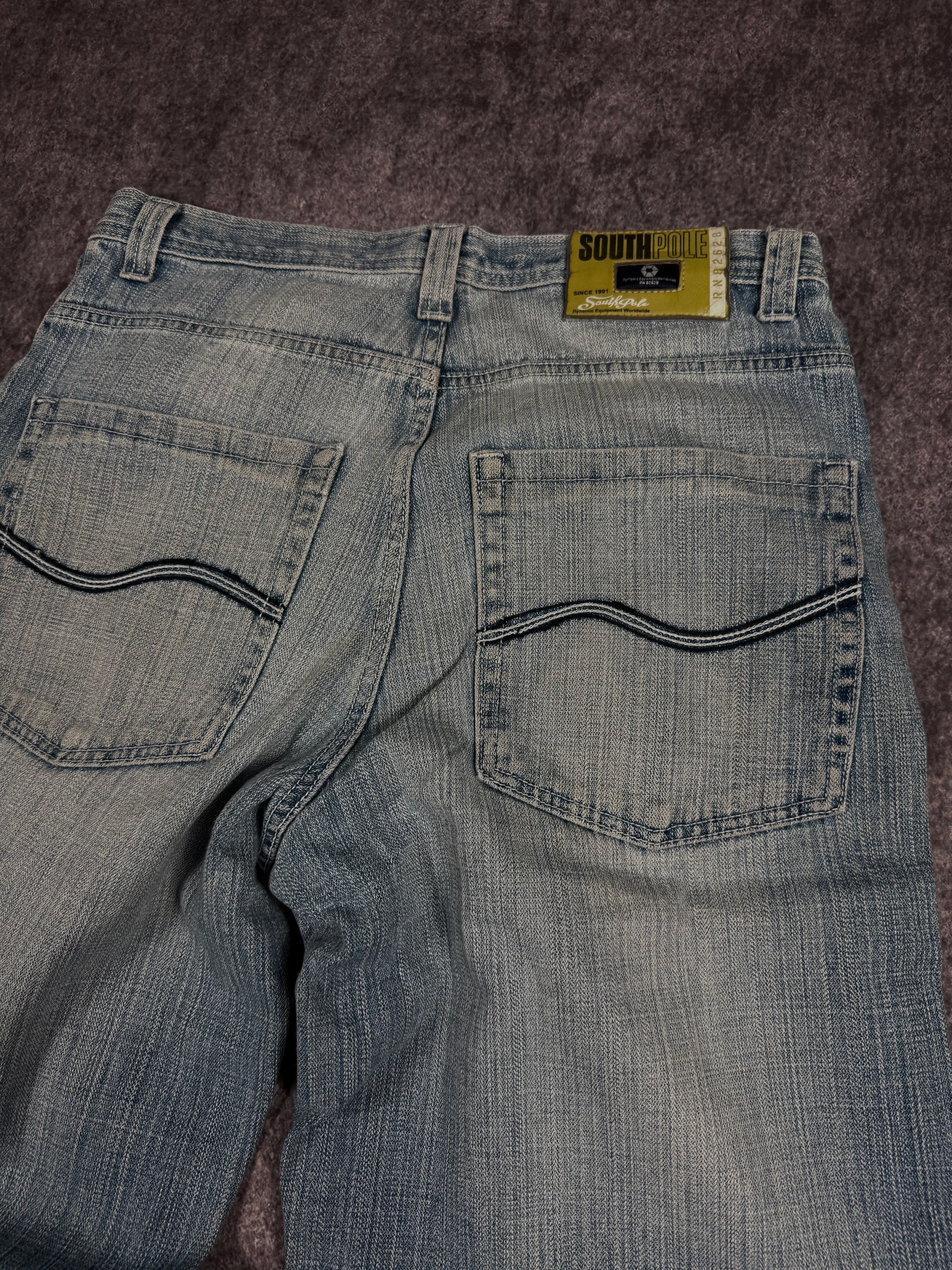 (rare) 2000s southpole black tab jeans (34x32)