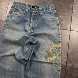 2000s Southpole Embroidered Jeans (30x28)