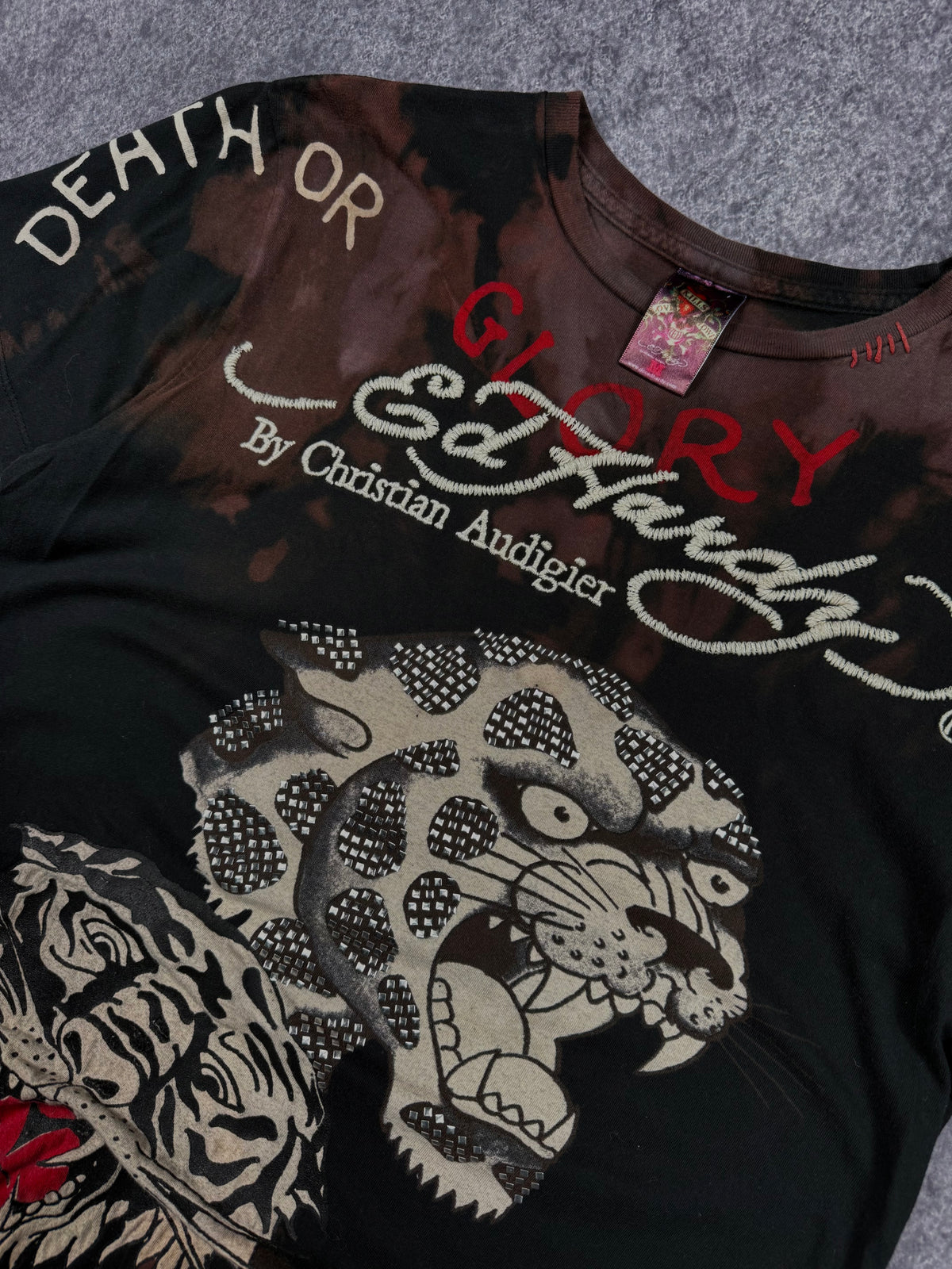 (rare) 2000s ed hardy studded shirt (S)