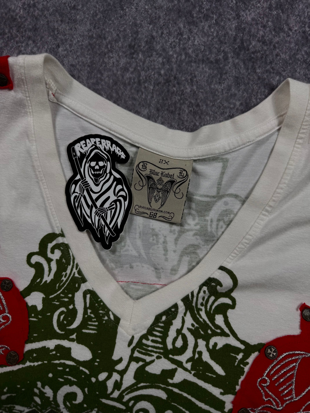 (rare) 2000s blac label studded shirt (L)